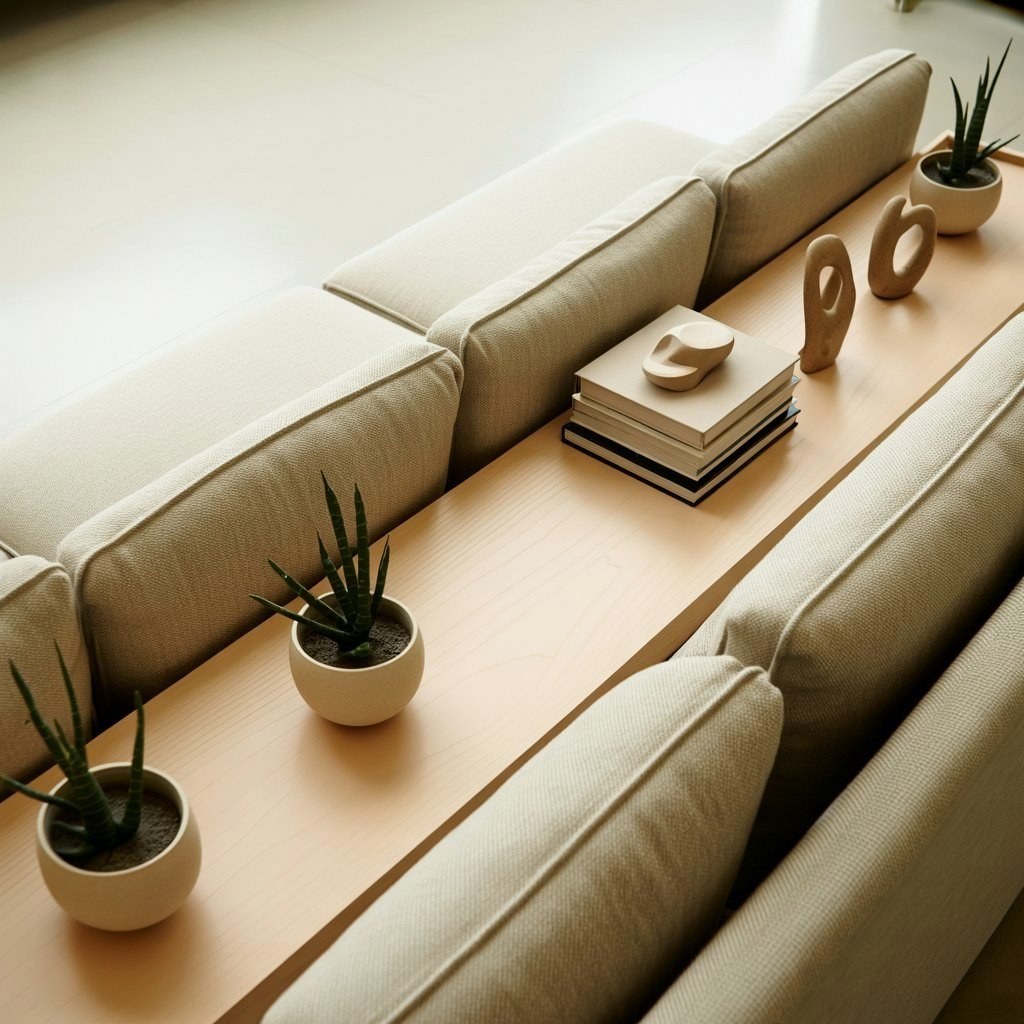 Sleek Sofa Console: Maximizing Small Living Room Decor