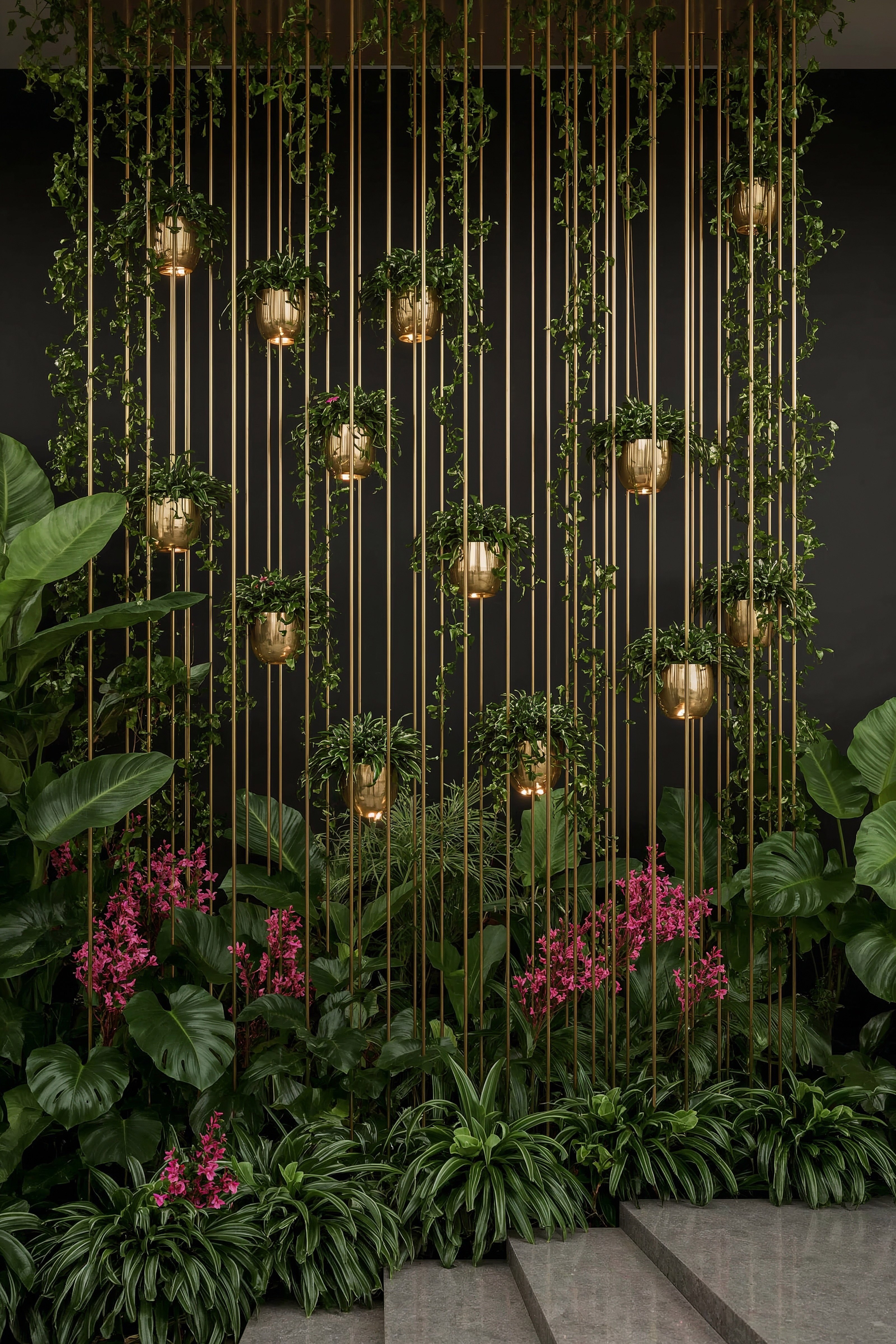Elegant Vertical Garden Oasis: Modern Conservatory Design