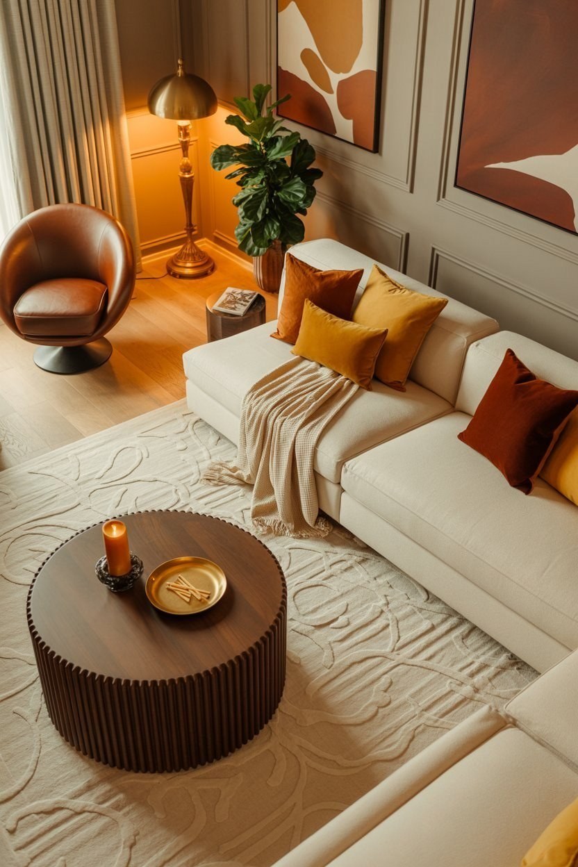 Cozy Modern Living Room: Elevated Neutral Interior Design Ideas