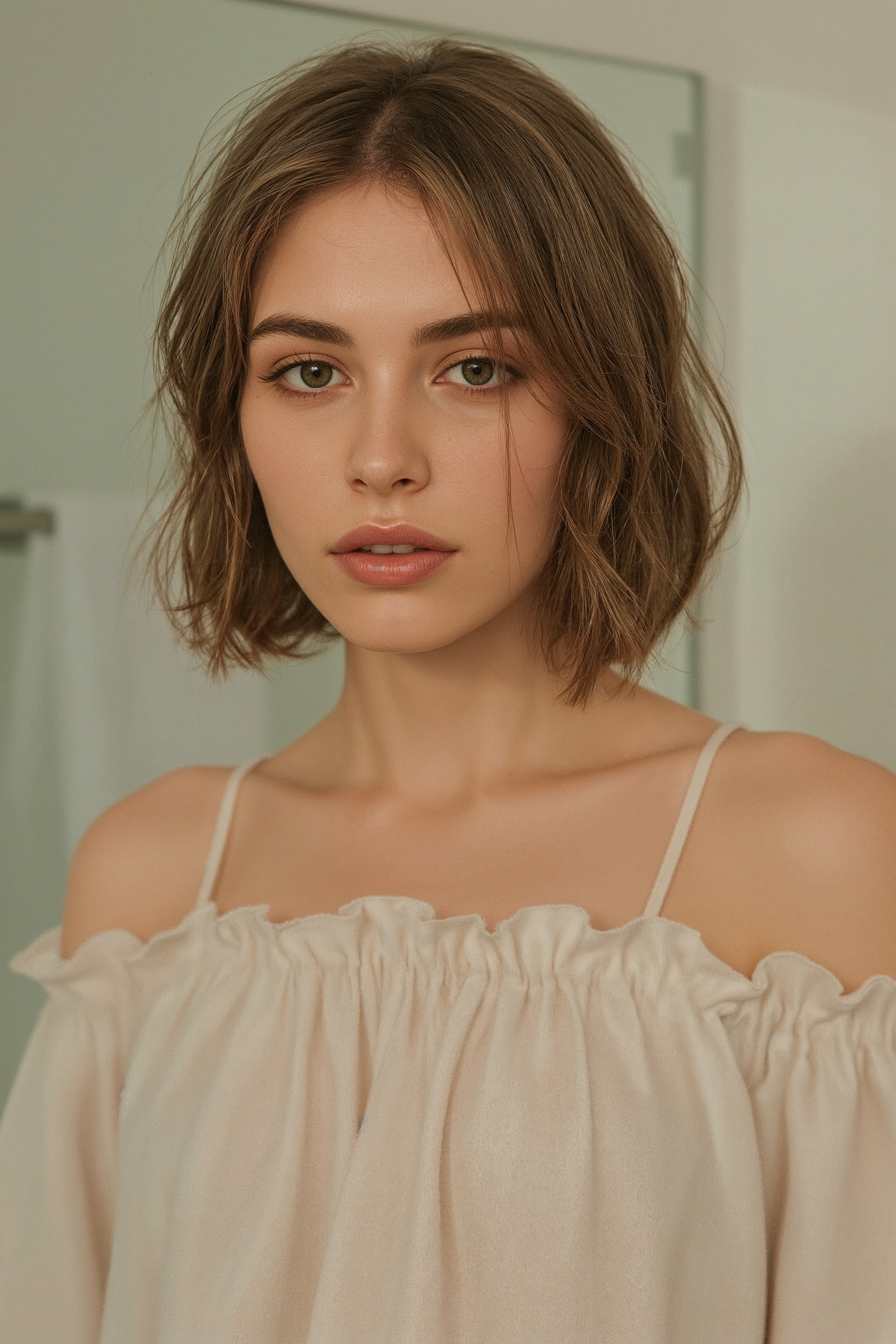Effortless Bob Haircut Inspo: Collarbone Length Layers for Women