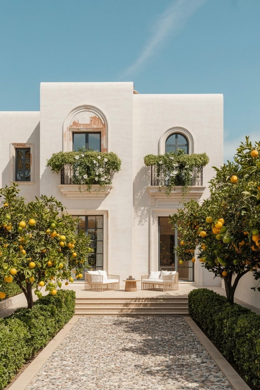 Modern Spanish Mediterranean Home Exterior: Dreamy Curb Appeal