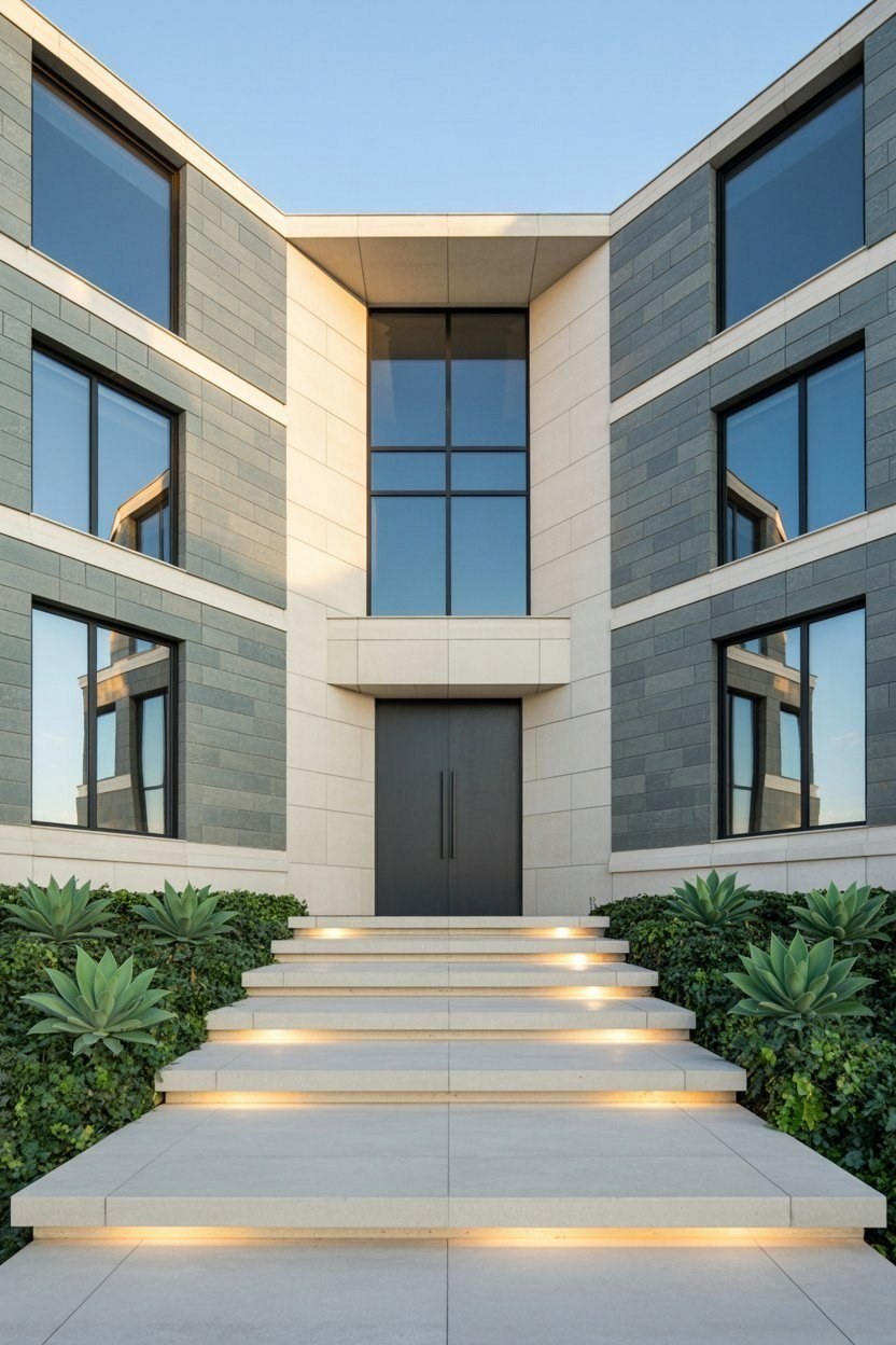 Elevate Your Curb Appeal: Modern House Entrance Stairs