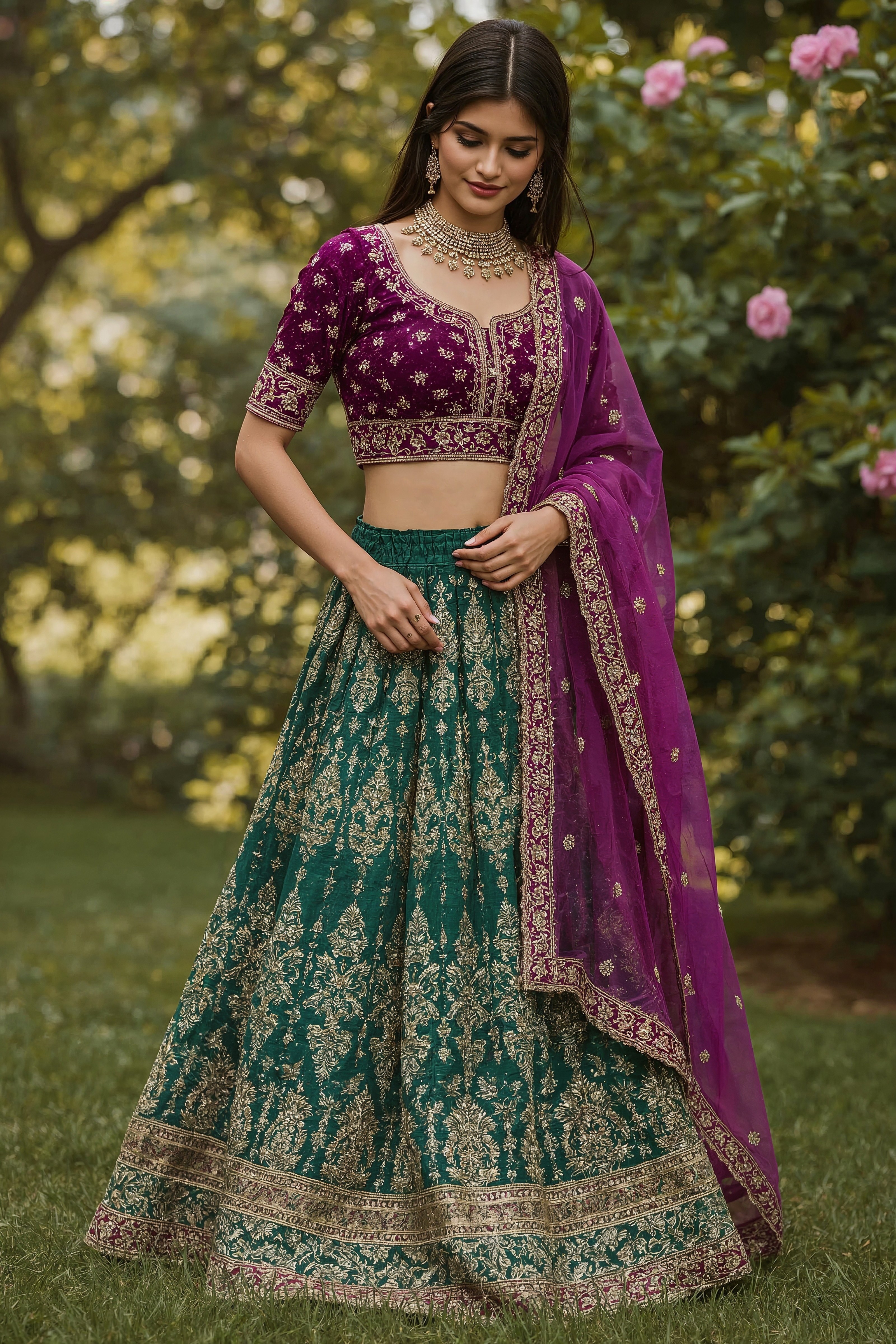 Vibrant Navratri Chaniya Choli: Festive Fusion for Women's Fashion