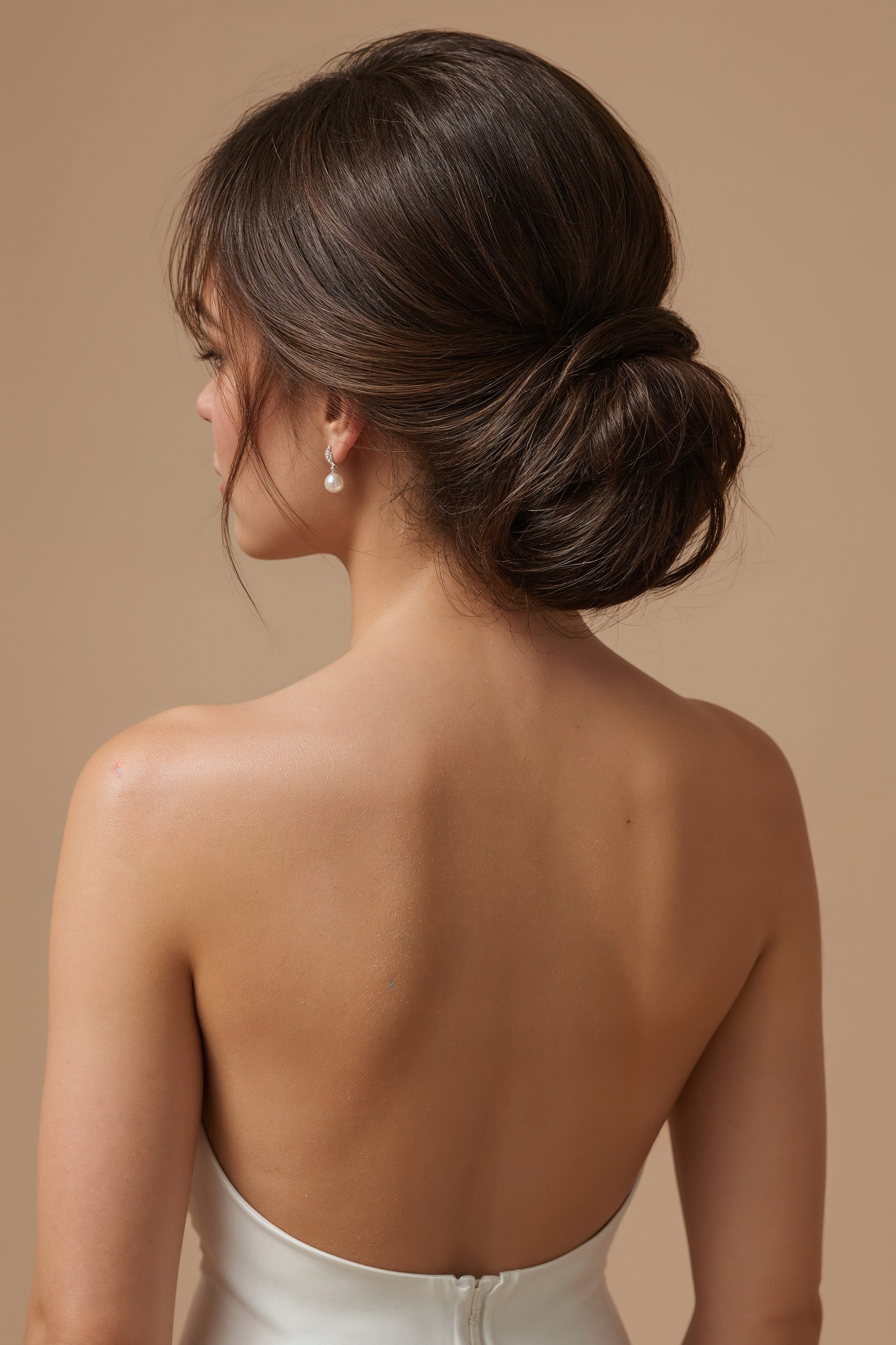 Elegant Dark Hair Wedding Updos: Timeless Bridal Bun Inspiration