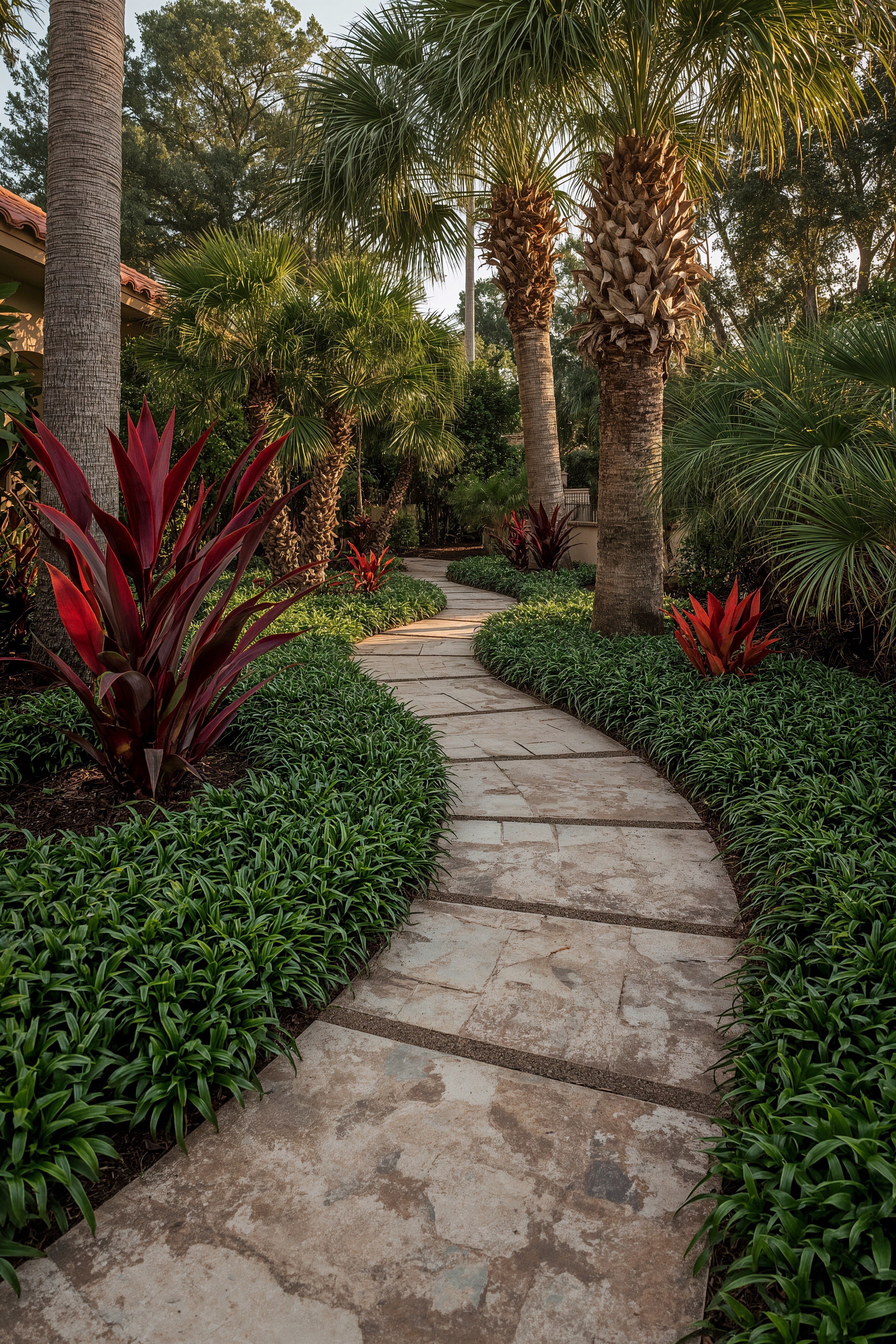 Winding Tropical Garden Paths And Walkways for Your Florida Oasis