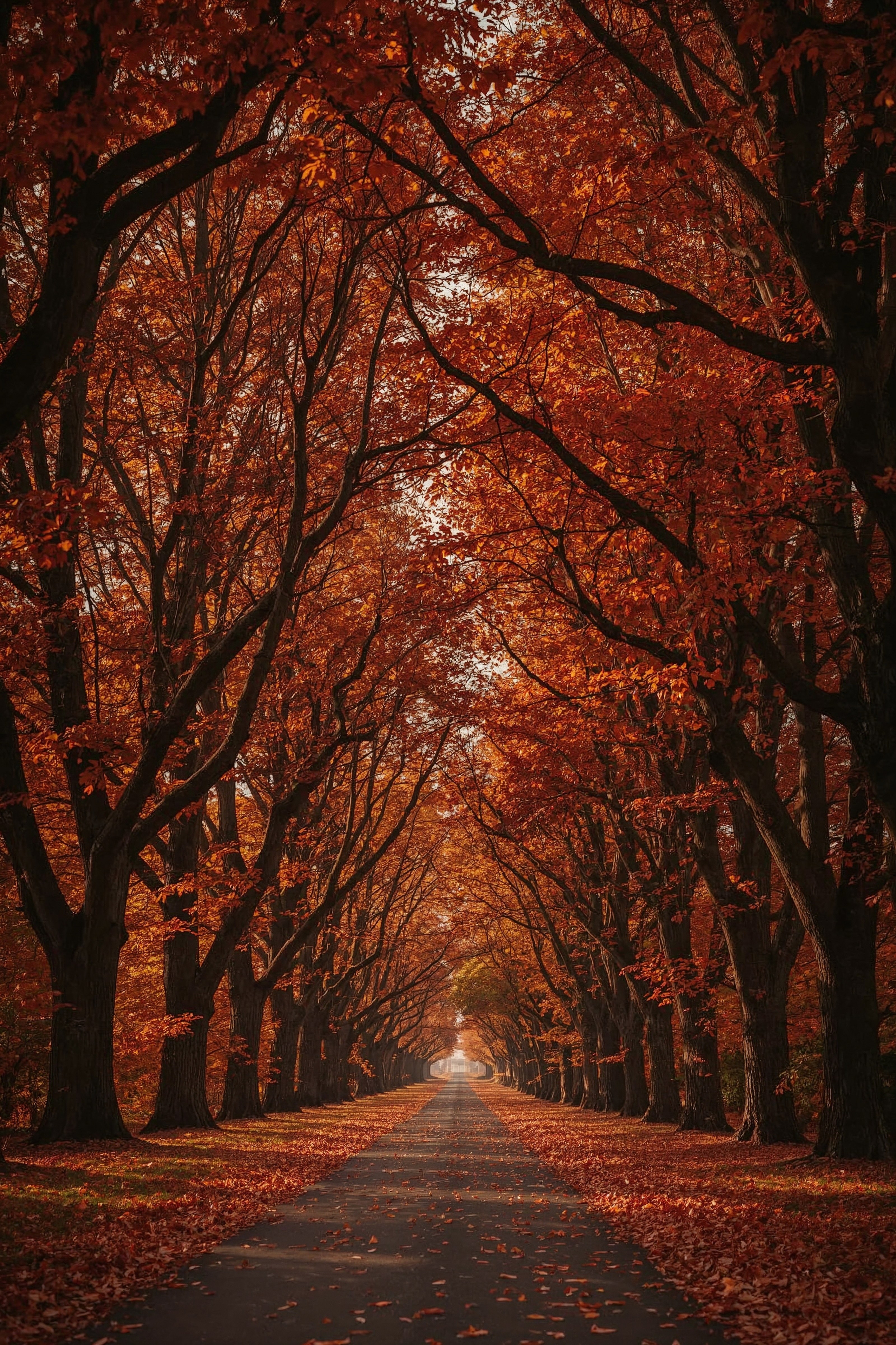 New Hampshire Autumn Road: Aesthetic Forests & Fall Foliage Wallpaper Ideas