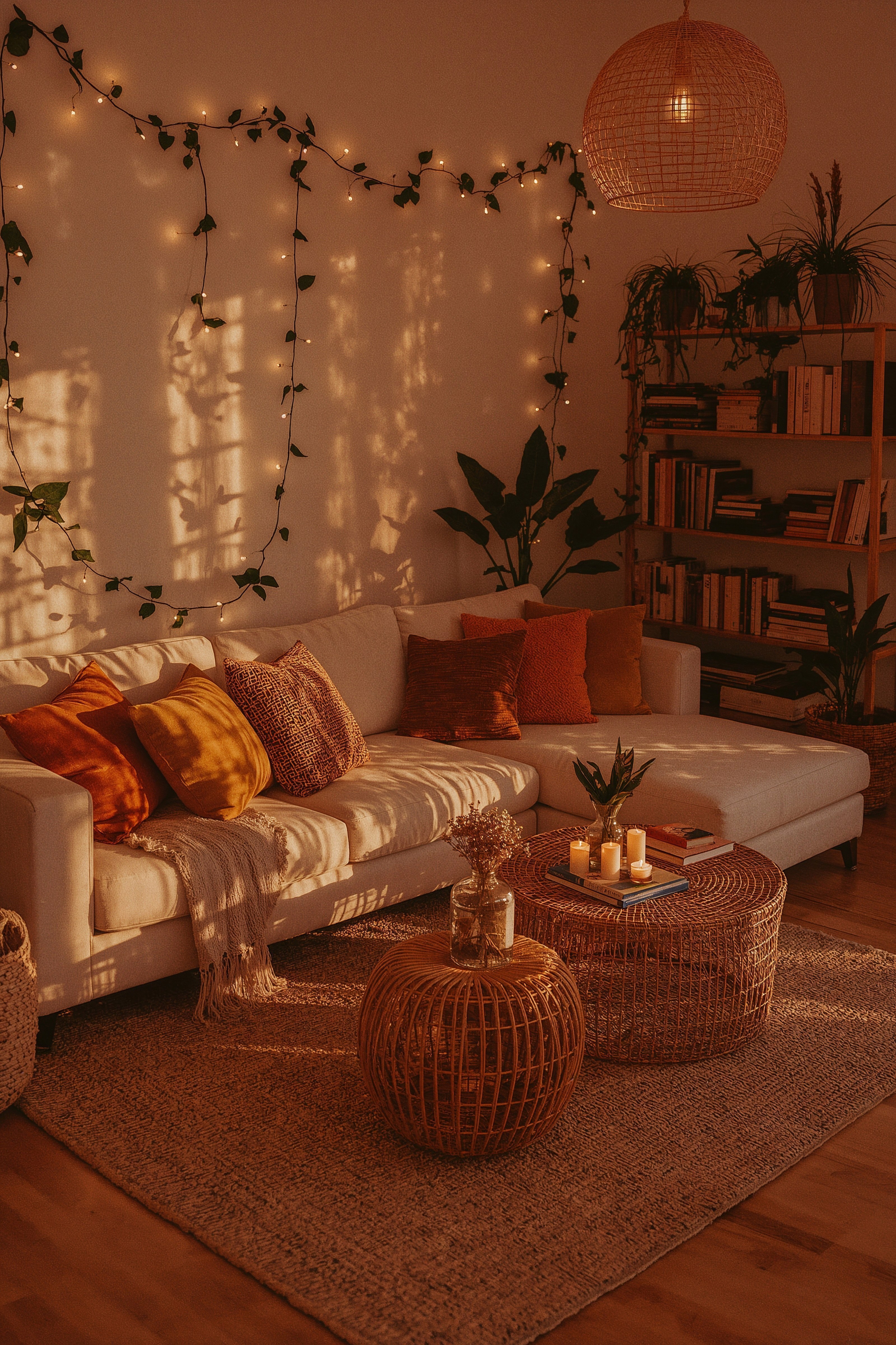 Cozy Boho Living Room: Earthy Aesthetic Inspo