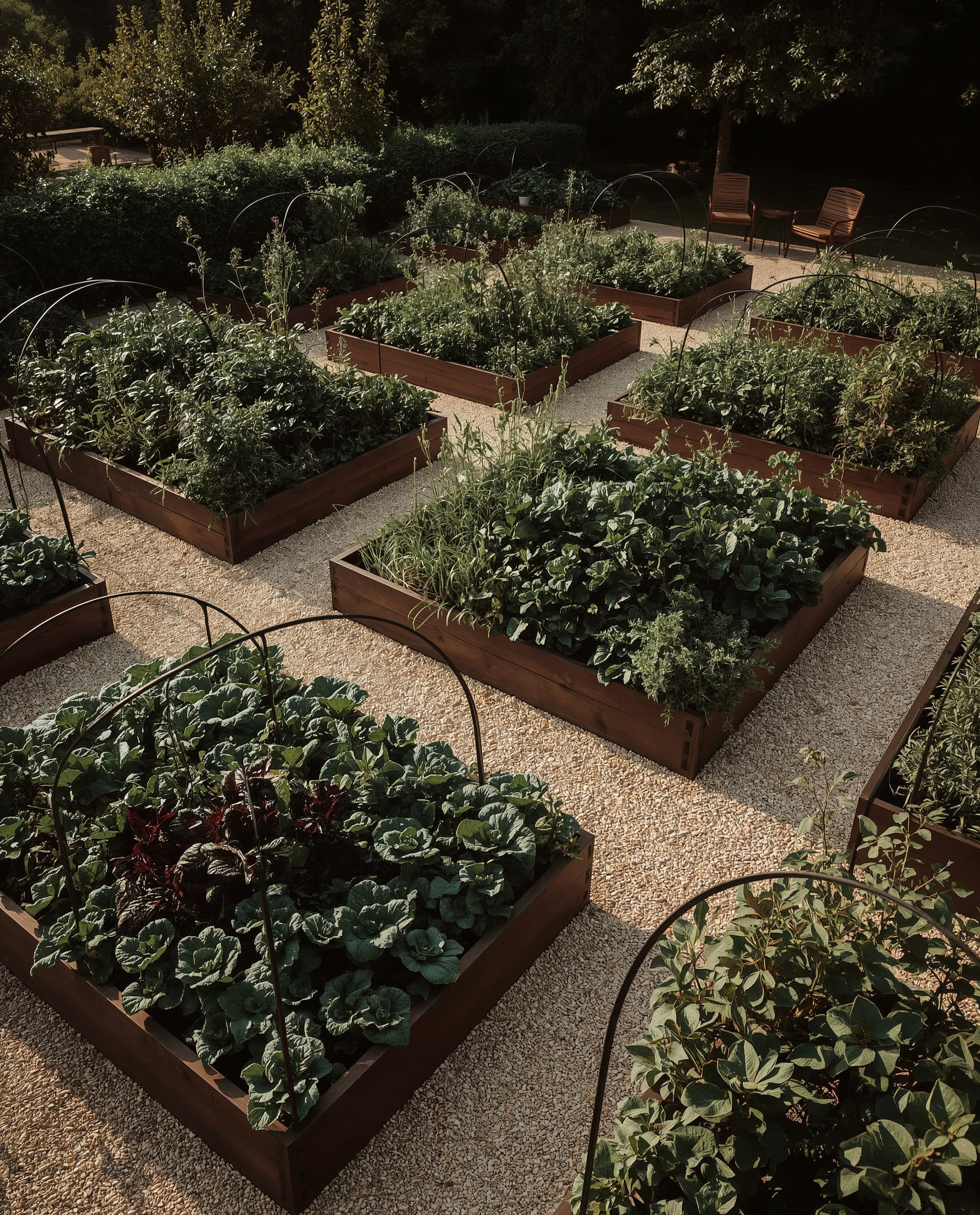 Elegant Potager Garden: Dream Backyard Vegetable Design