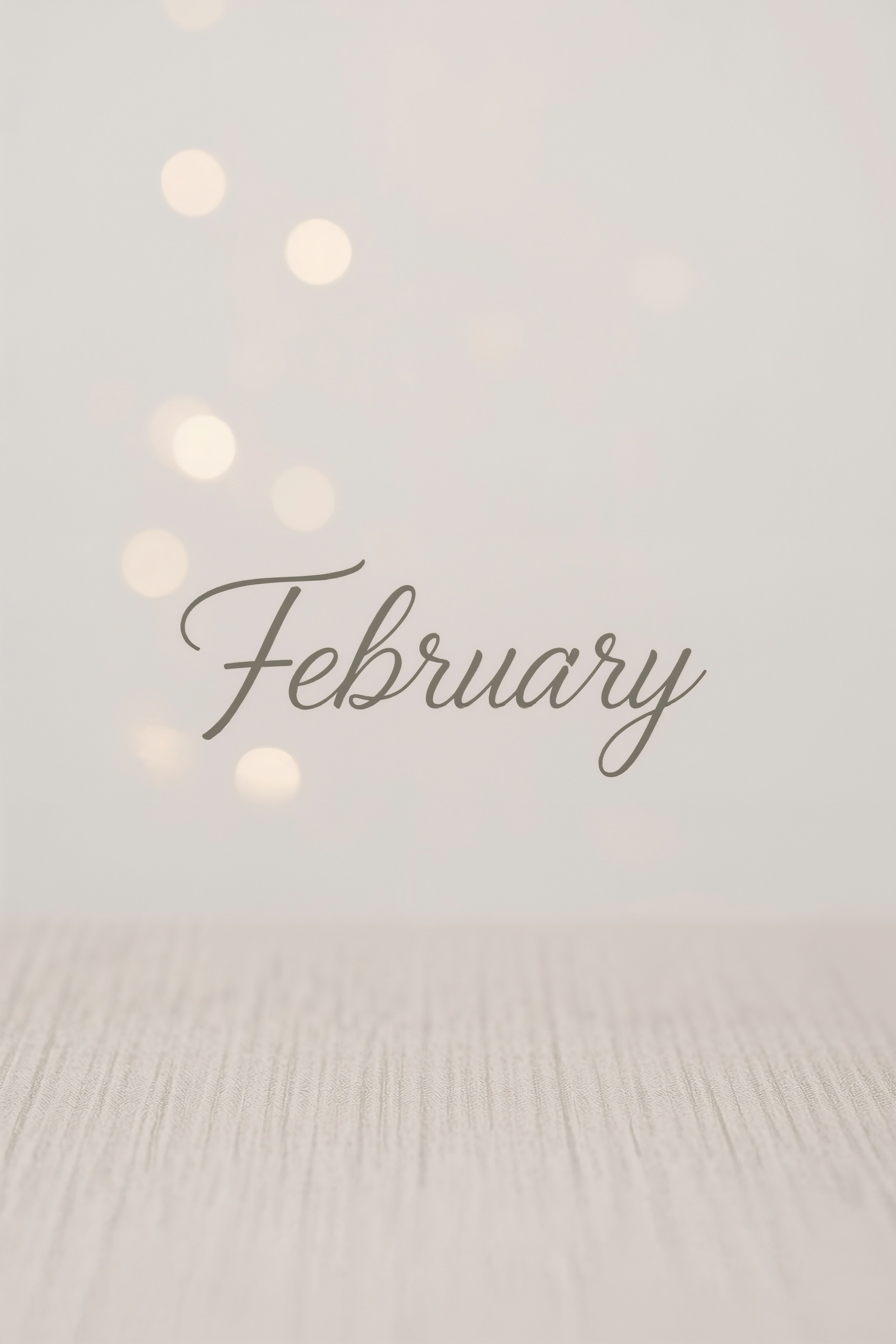 Aesthetic February White Backgrounds: Serene Bokeh for Your Mobile