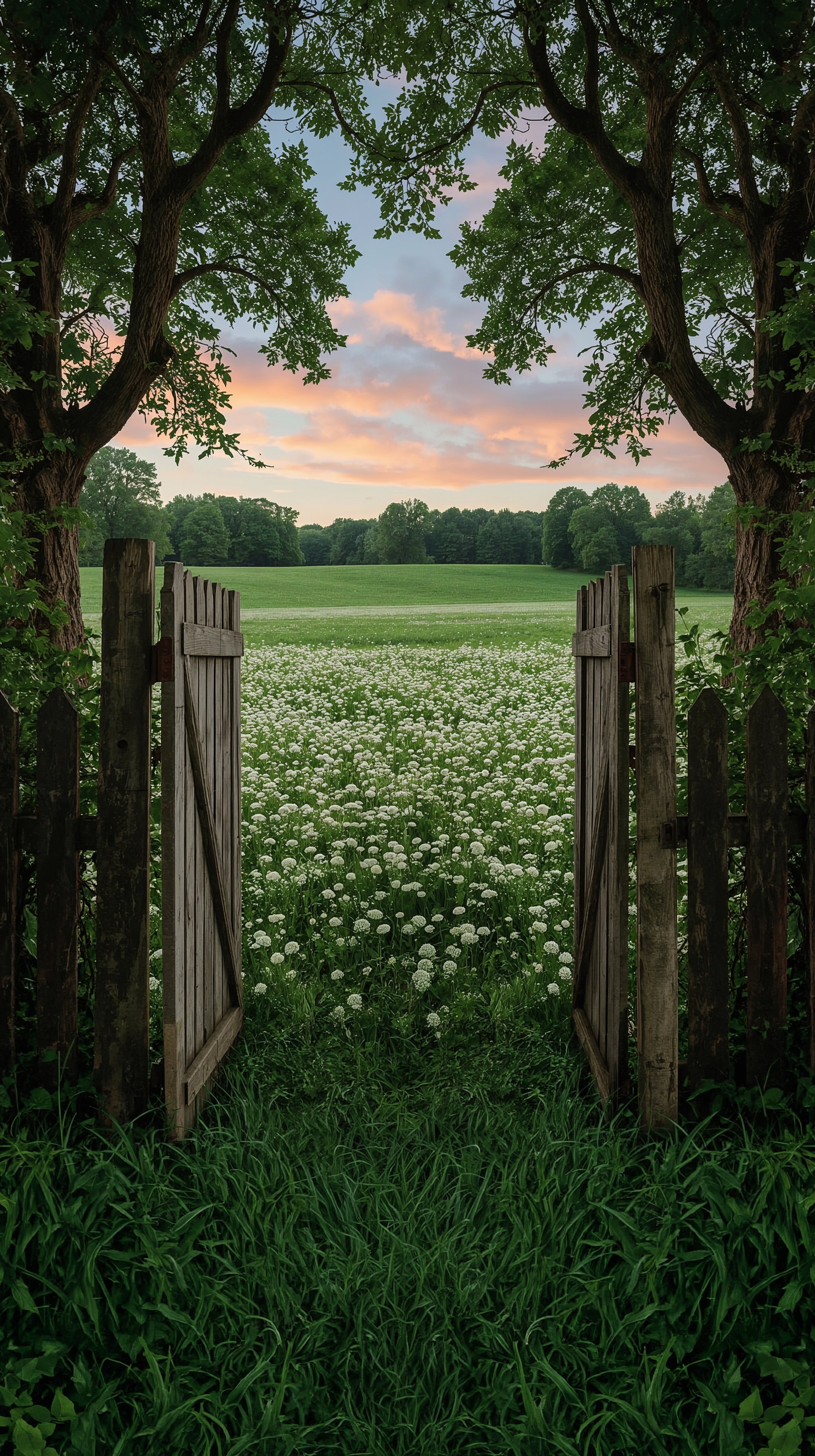 Vibrant Green Landscapes: Your Perfect Spring Nature Aesthetic Wallpaper