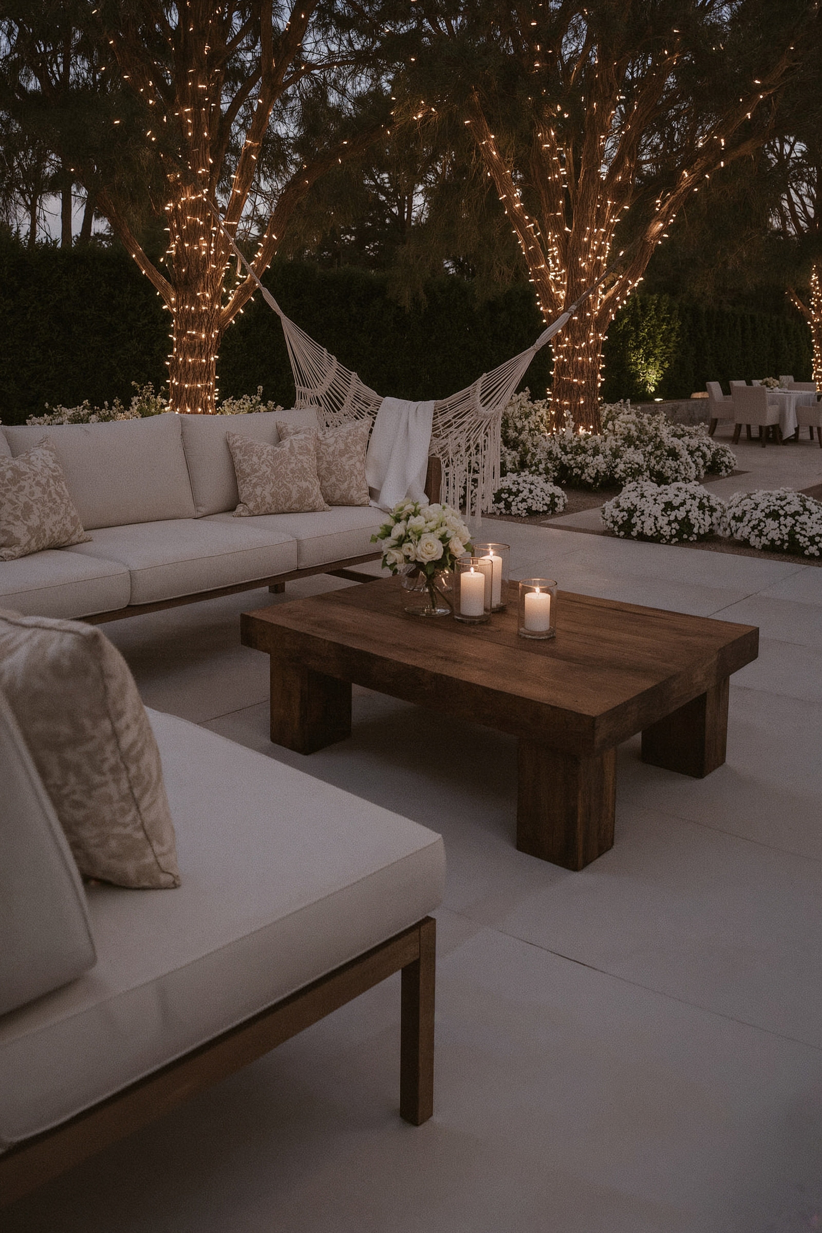 Dreamy Backyard Escape: Cozy Hammock & Patio Garden Oasis