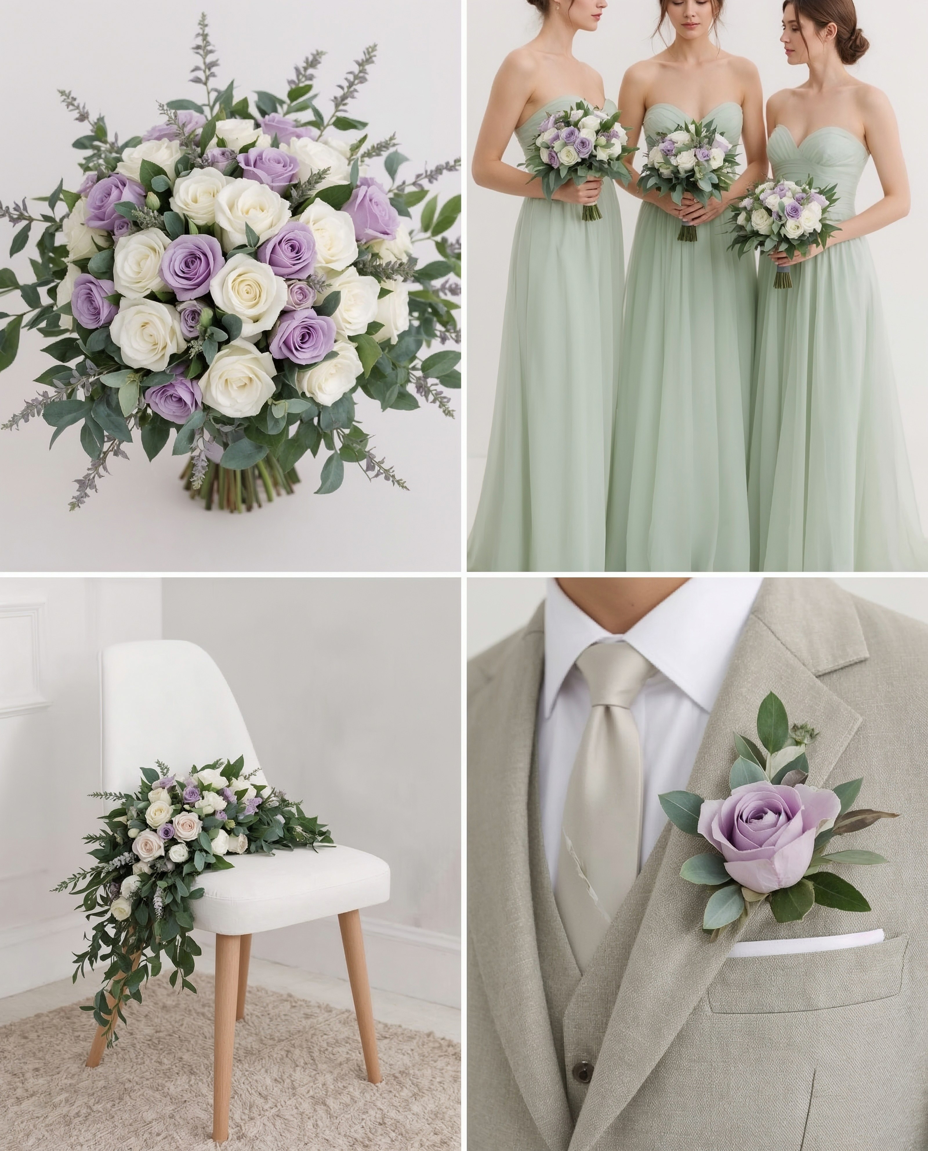 Dreamy Lavender & Sage Green Wedding Color Palette Inspiration
