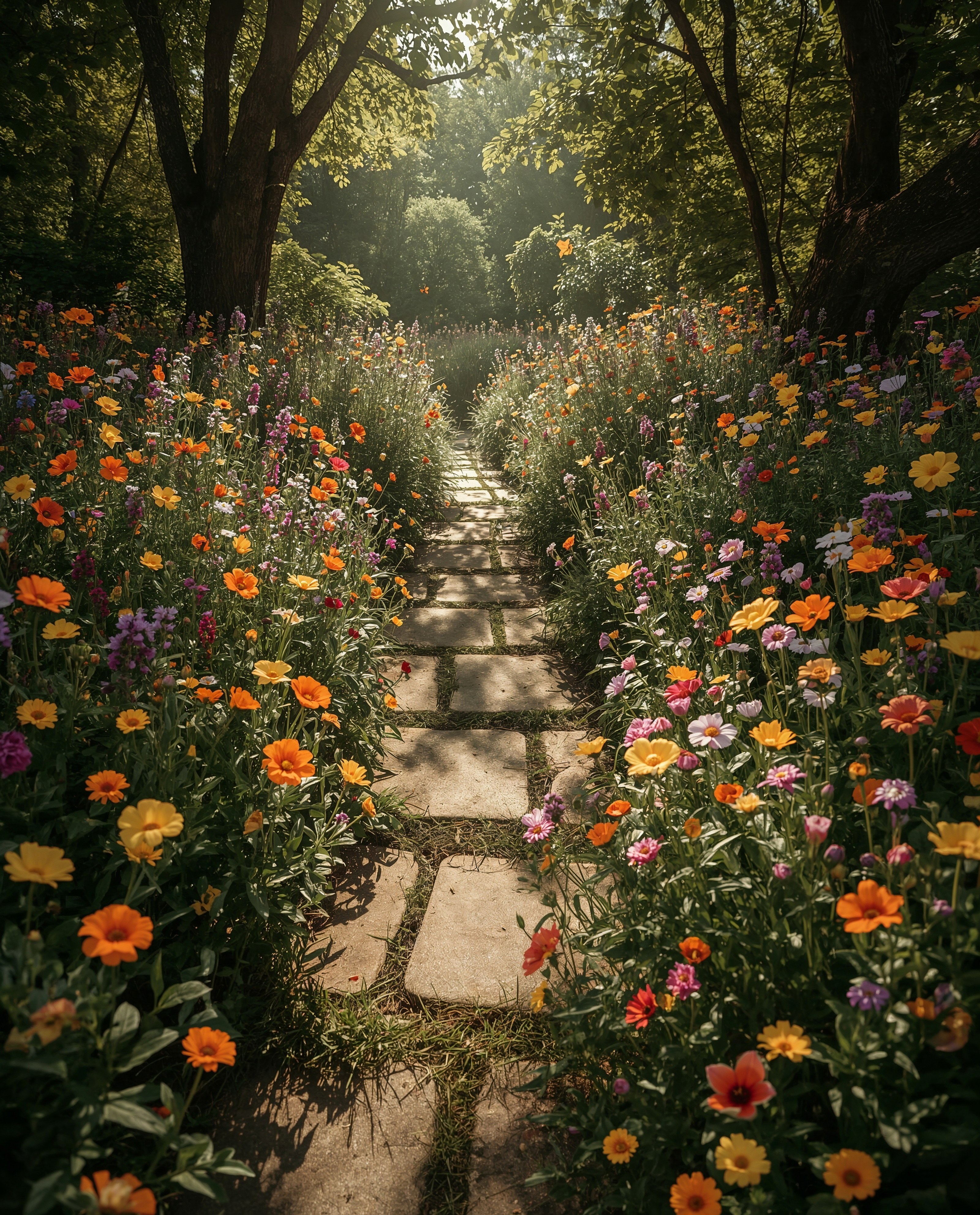 Whimsical Wildflower Path Home Flower Garden Ideas
