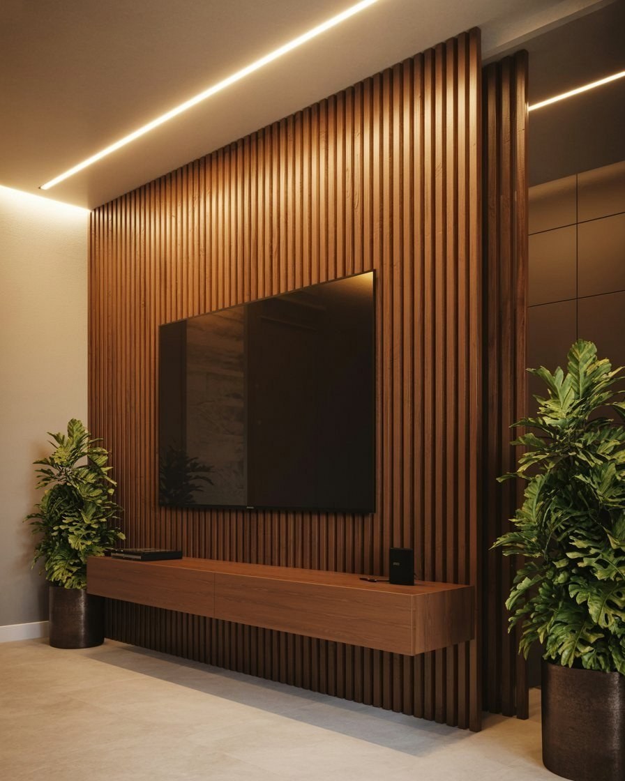Sleek TV Unit Partition Walls for Modern Open Plan Homes