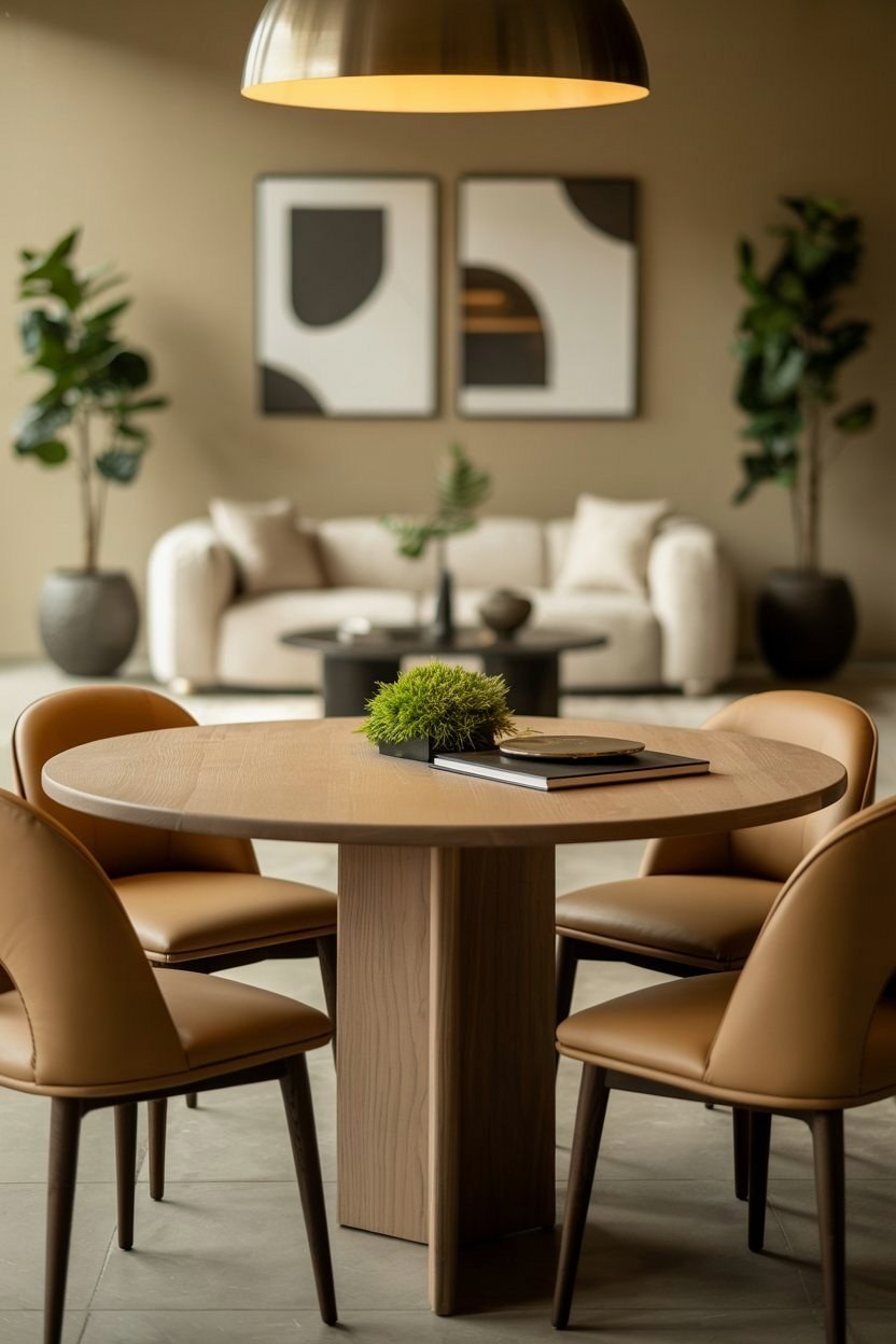 Modern Flat Interior: Small Space Dining Area Solutions