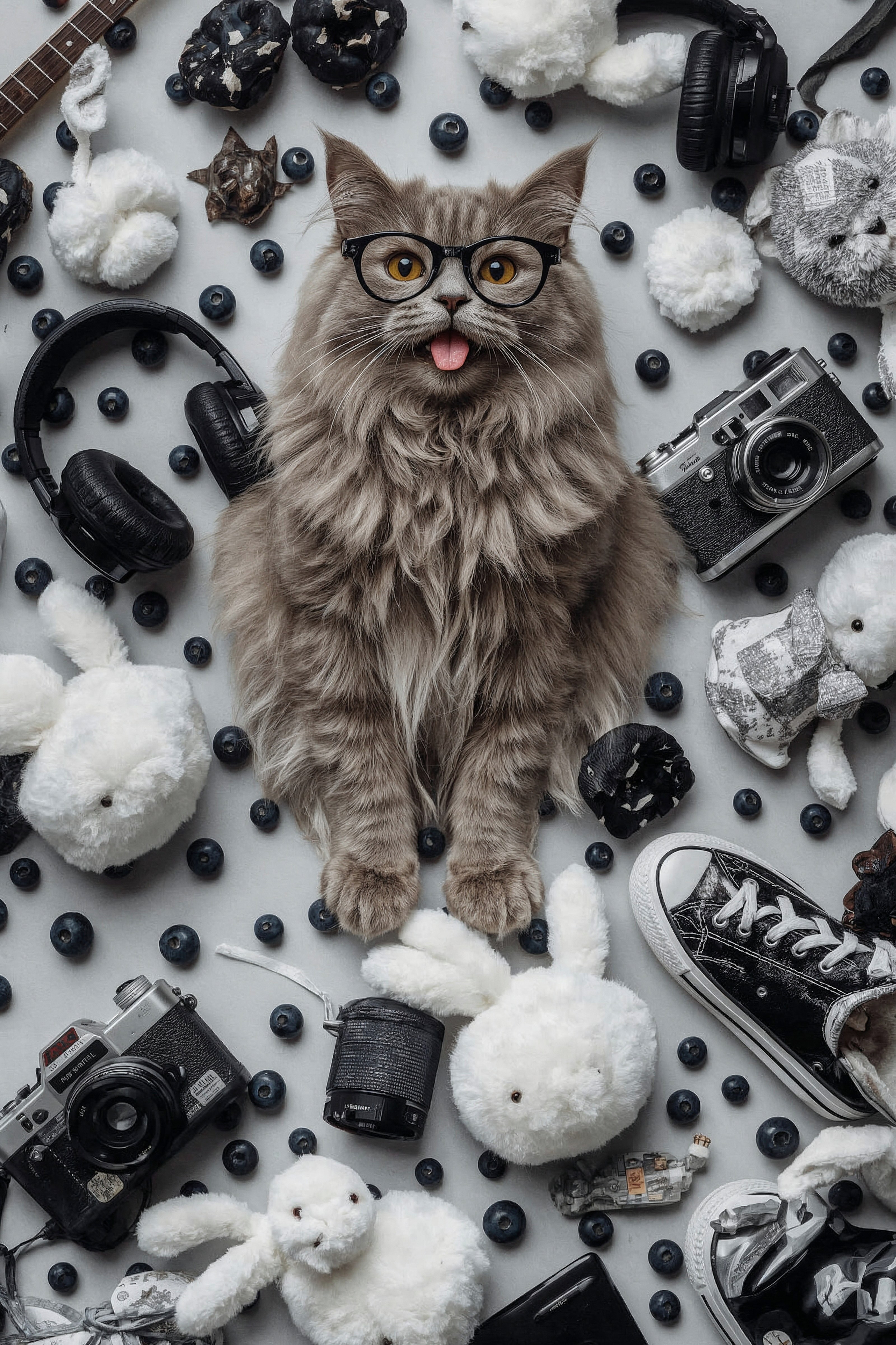 Cute Cat Collage: Whimsical Lock Screen Wallpaper Ideas