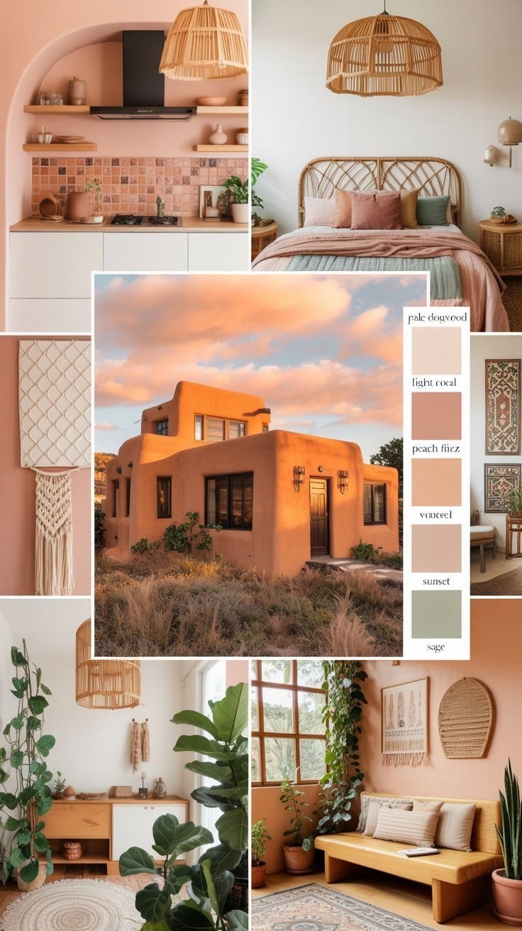 Earthy Pastel Boho Color Schemes for Apartment Decor