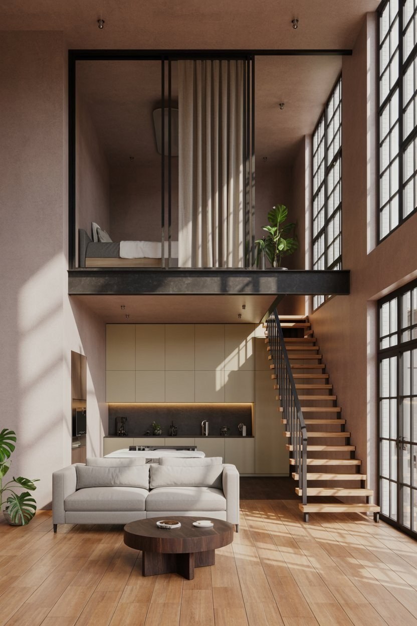 Loft Living: Smart Design for High Ceilings & Small Spaces