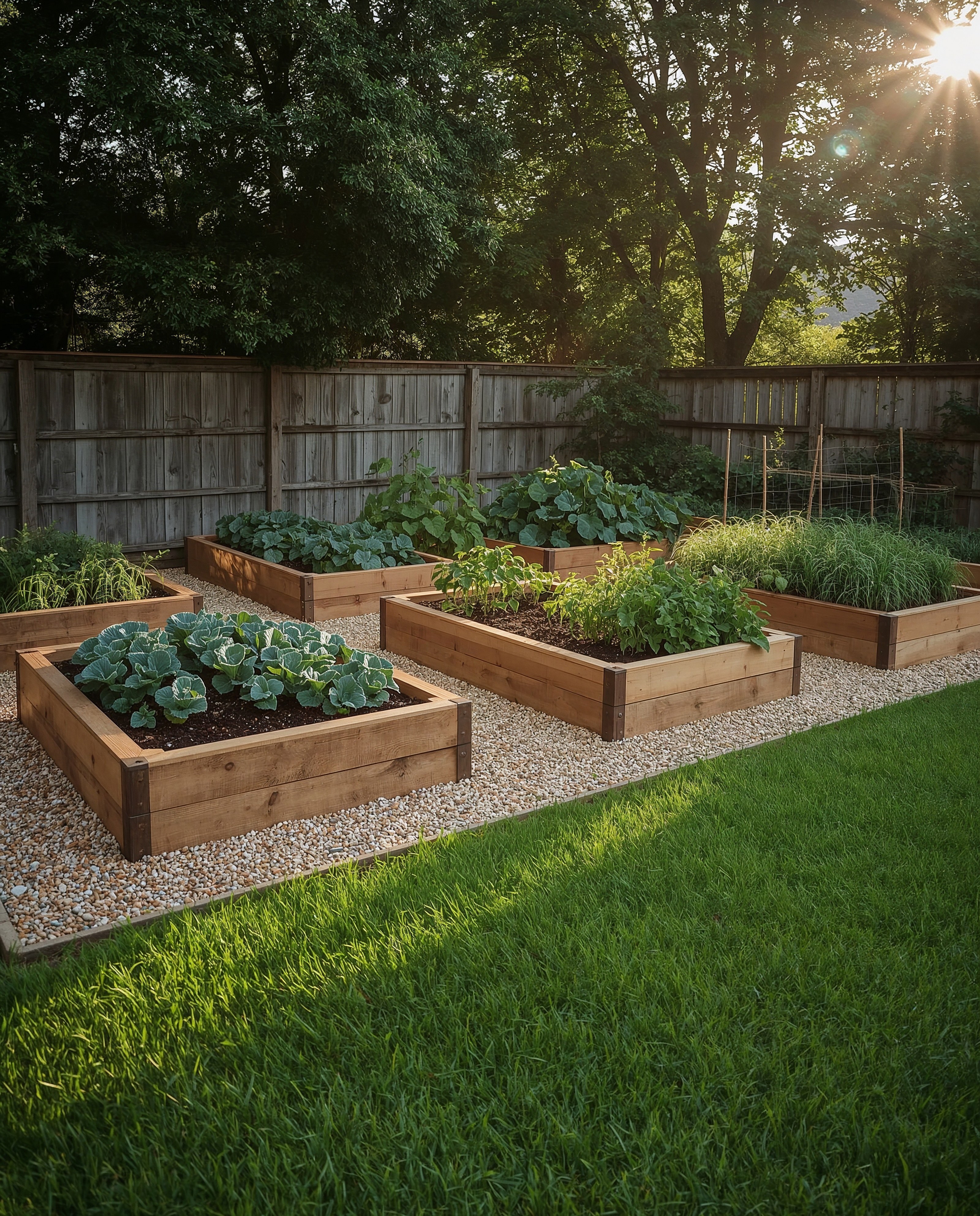 Chic & Affordable: Dreamy Backyard Vegetable Garden Design Layouts
