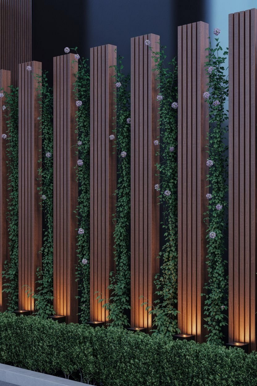 Sleek Wooden Fence Ideas for Modern Landscape Design & Home Yard