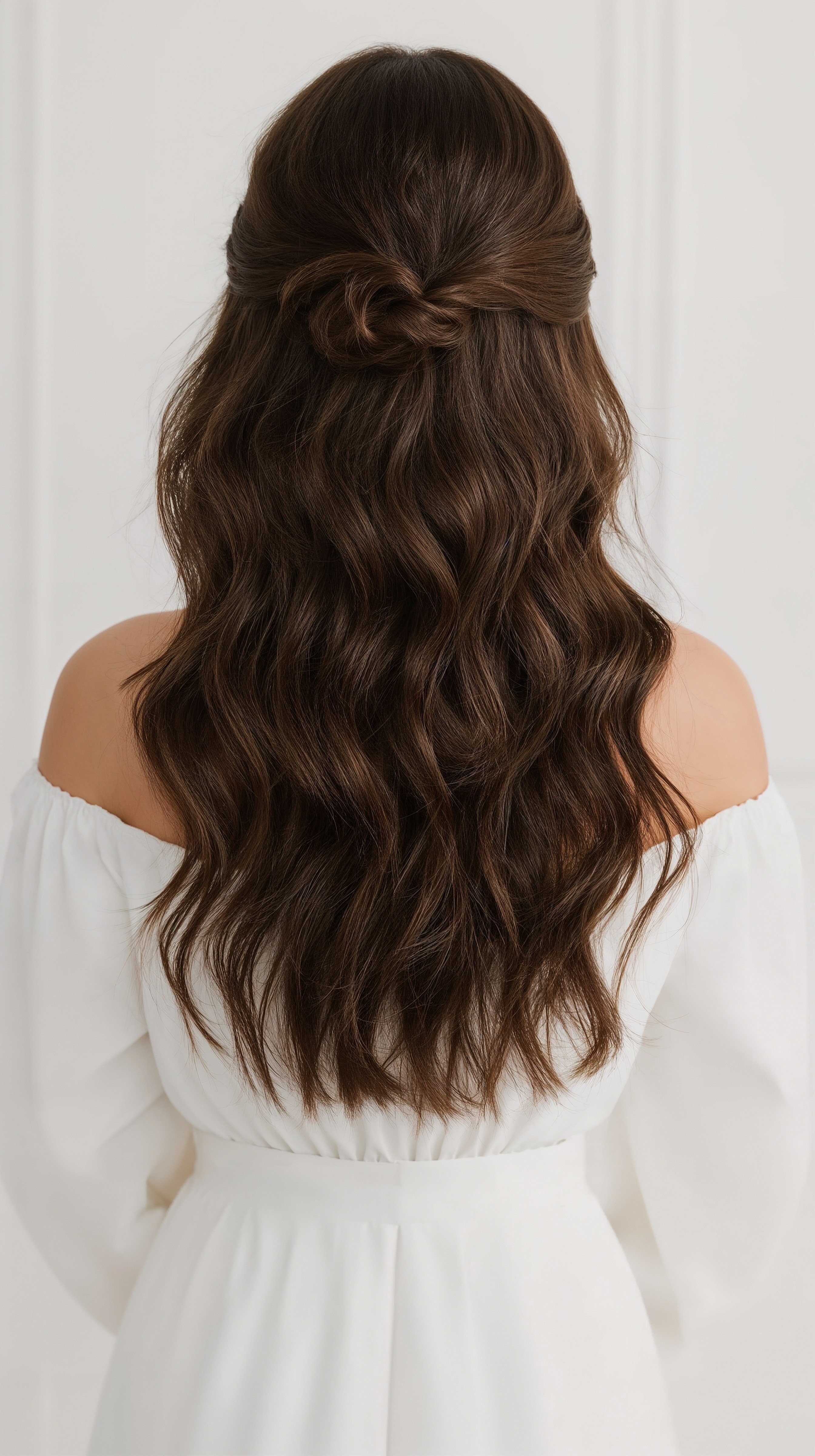 Effortless Half Up Half Down Wedding Hairstyles: Bridesmaid & Guest Looks