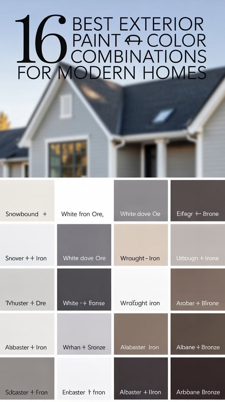 Top Luxury Exterior Paint Colors & Mid Century Modern Palettes 2026