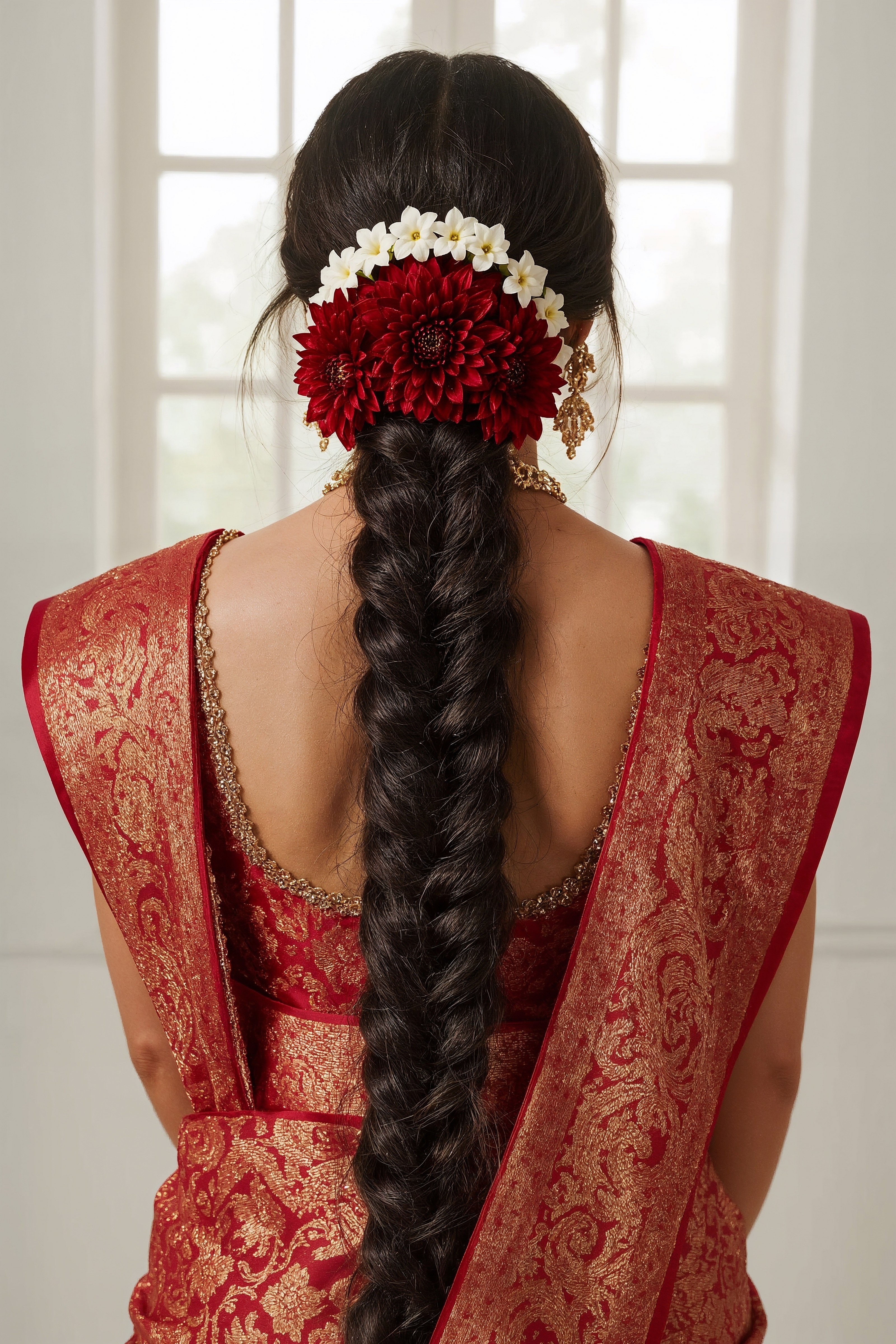 Majestic South Indian Braid Hairstyles for Thick Hair & Wedding Updos