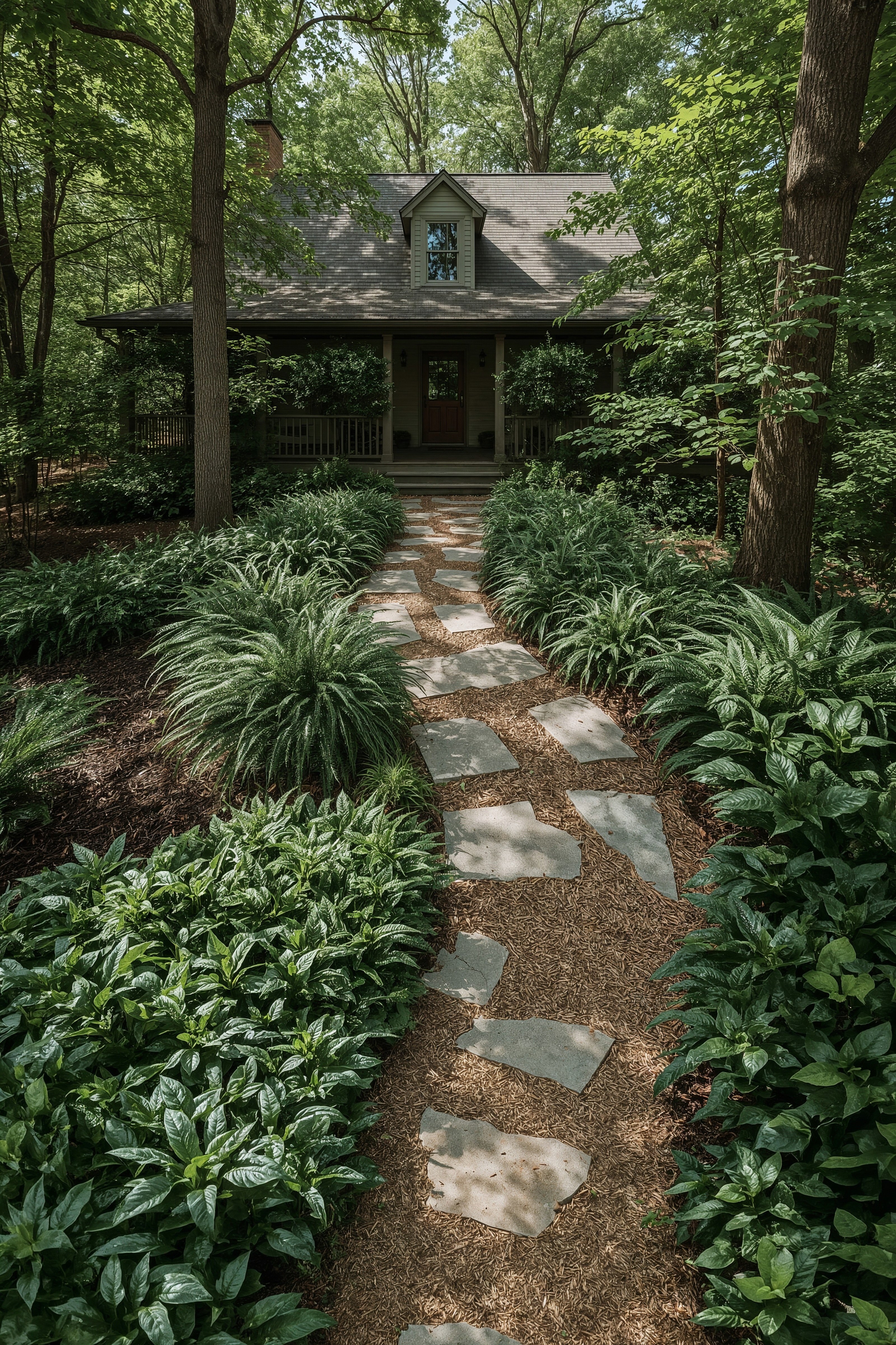 No Grass Front Yard Ideas: Beautiful Cottage Landscaping Inspiration