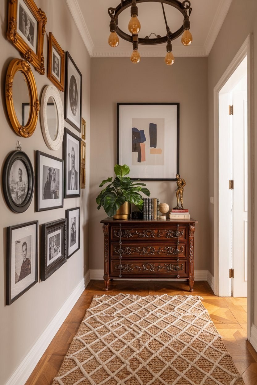 Stunning Hallway Gallery Wall Inspiration for Impactful Entryways