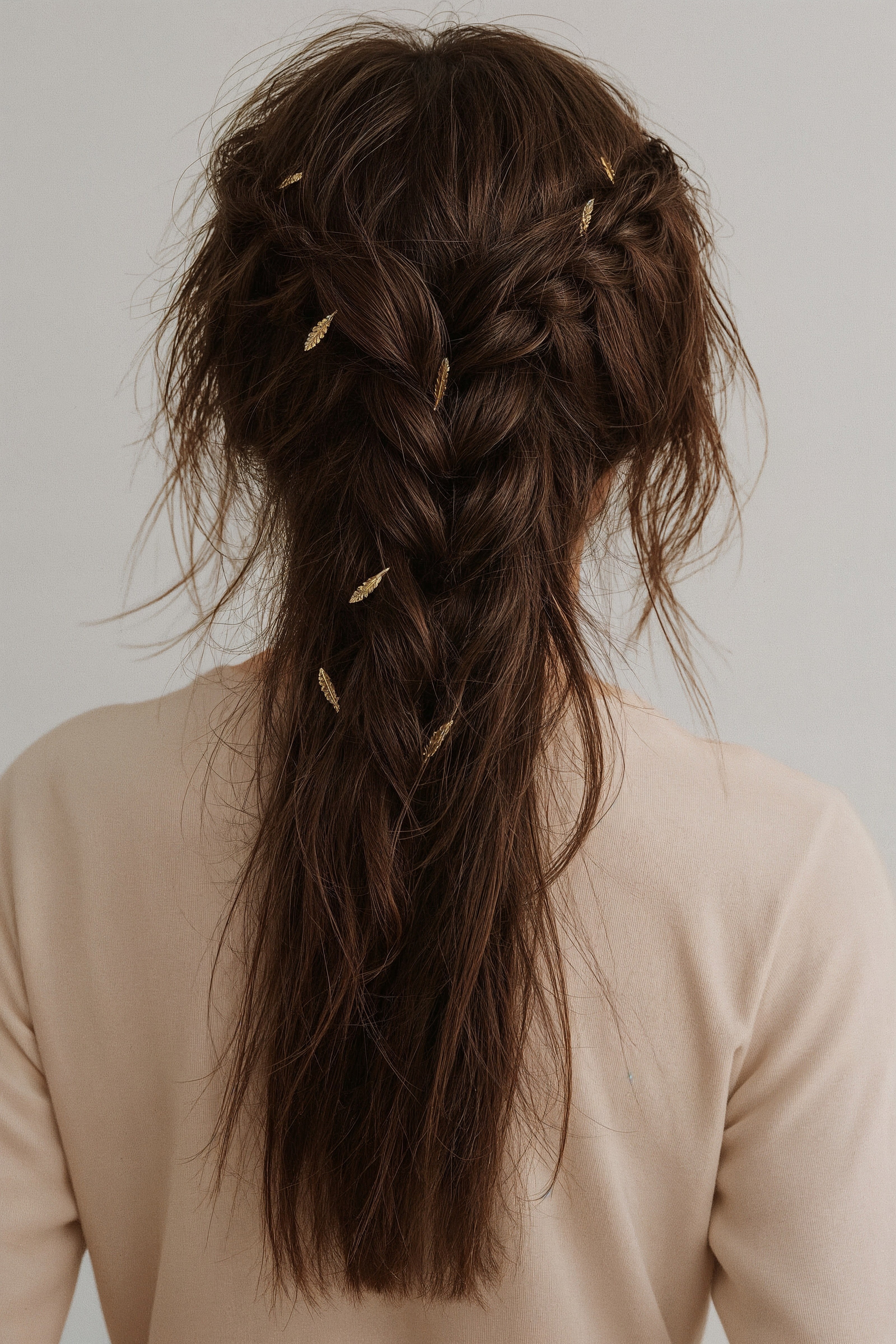 Whimsical Messy Braids: Perfect Prom & Bridesmaid Wedding Hair