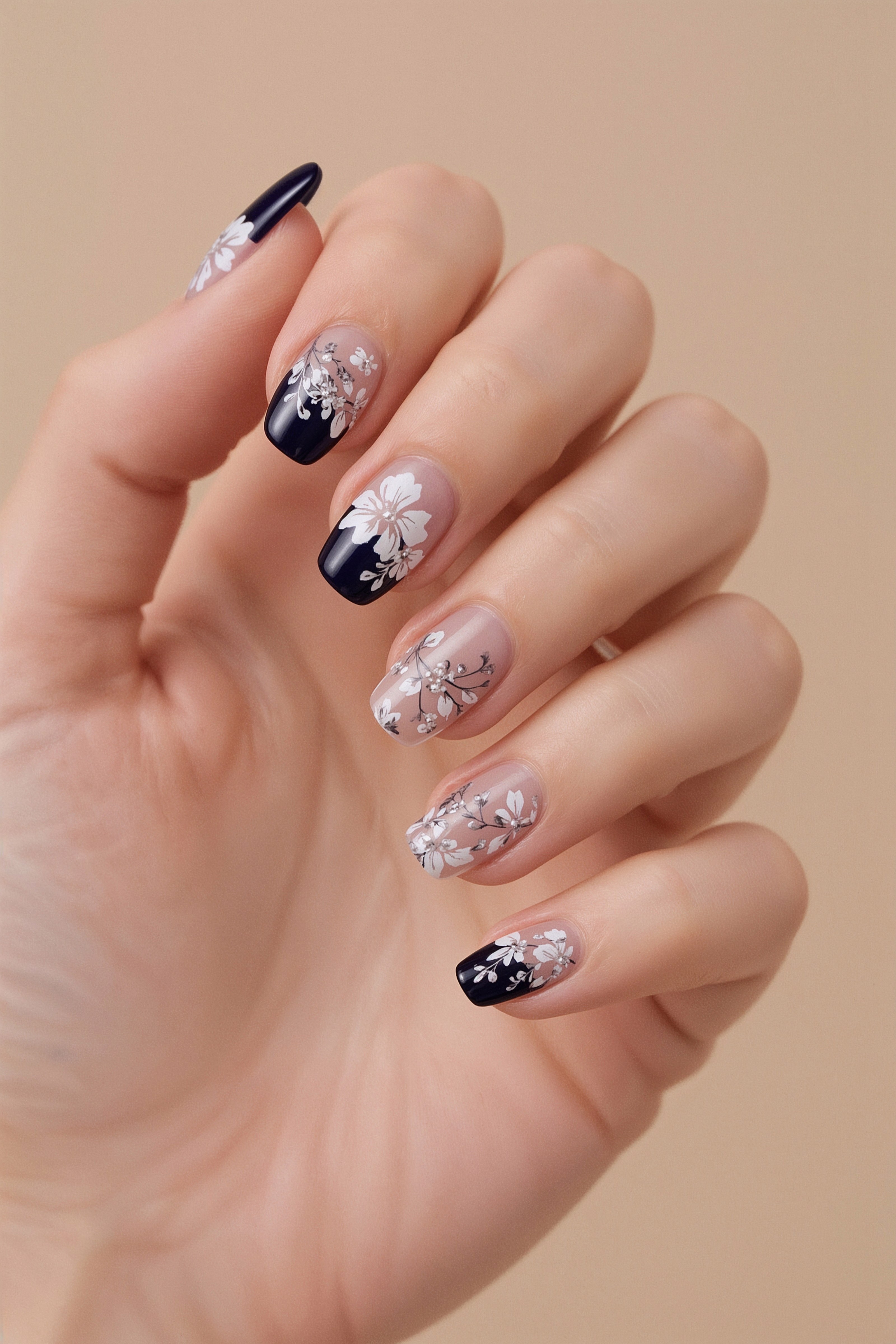 Dark Blue French Tip Nails: Chic Vacation Nail Art for Summer