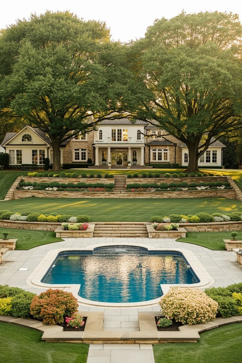Grand Backyard Makeover: Landscaping with a Big Yard Pool