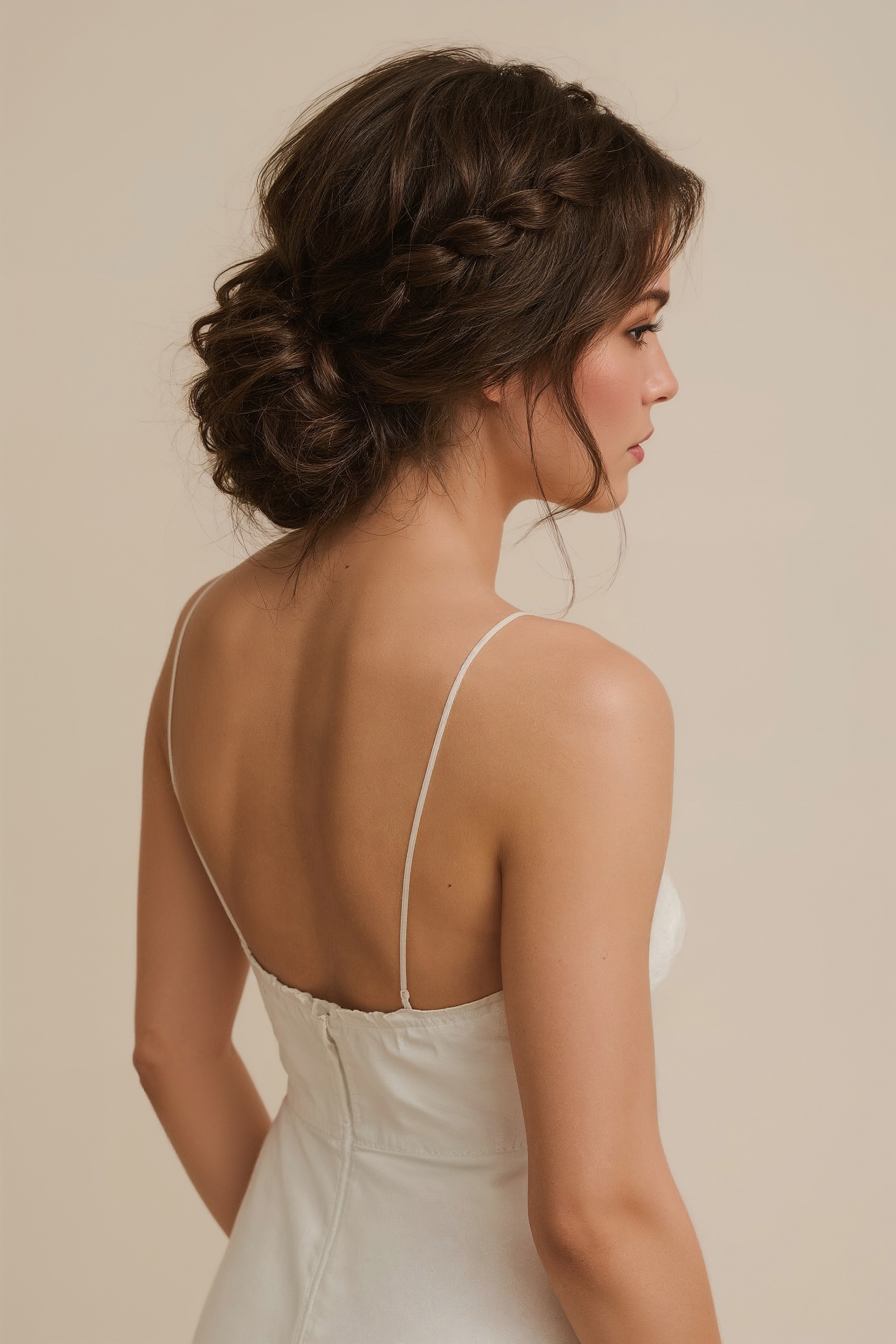 Romantic Braided Low Bun: The Epitome of Bridal Updo Chic