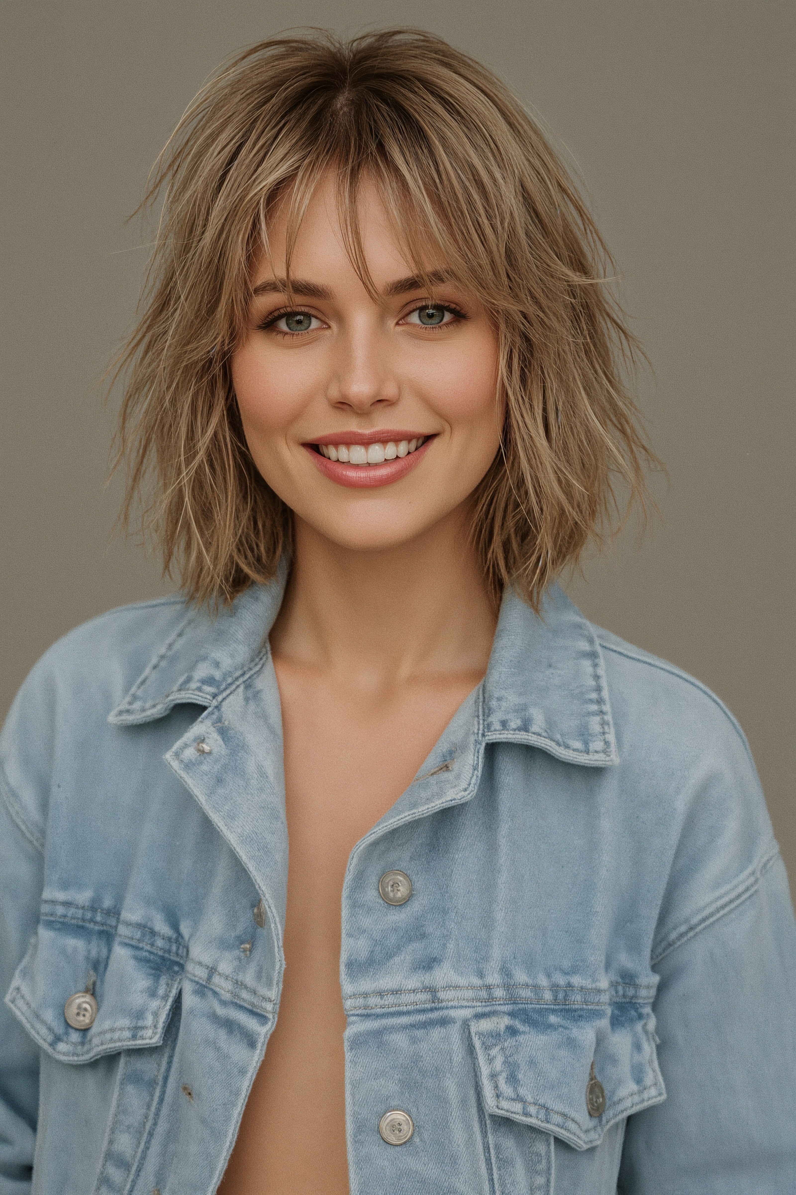Wavy Bob with Full Bangs: Your Trendy Short Hair Do for 2025