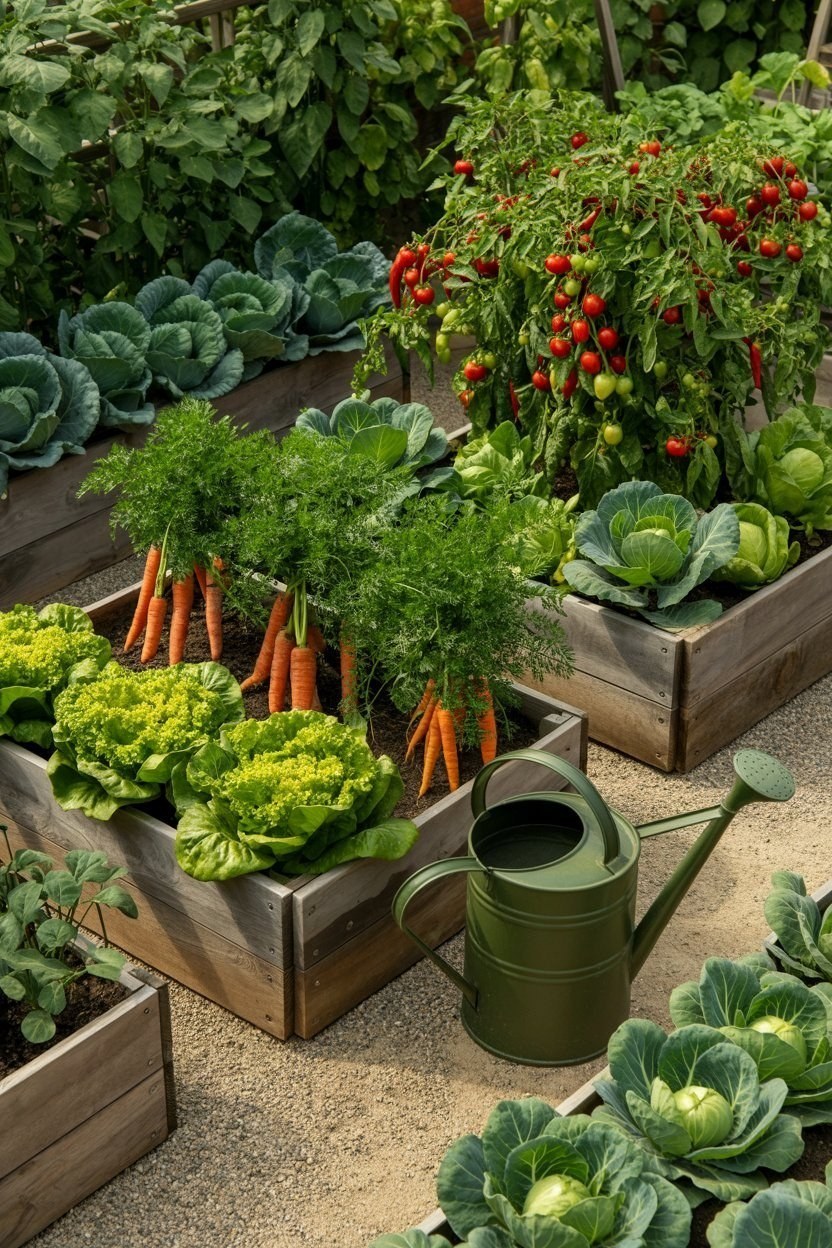 Raised Bed Garden Design: Farmhouse Style for Vegatable Gardens