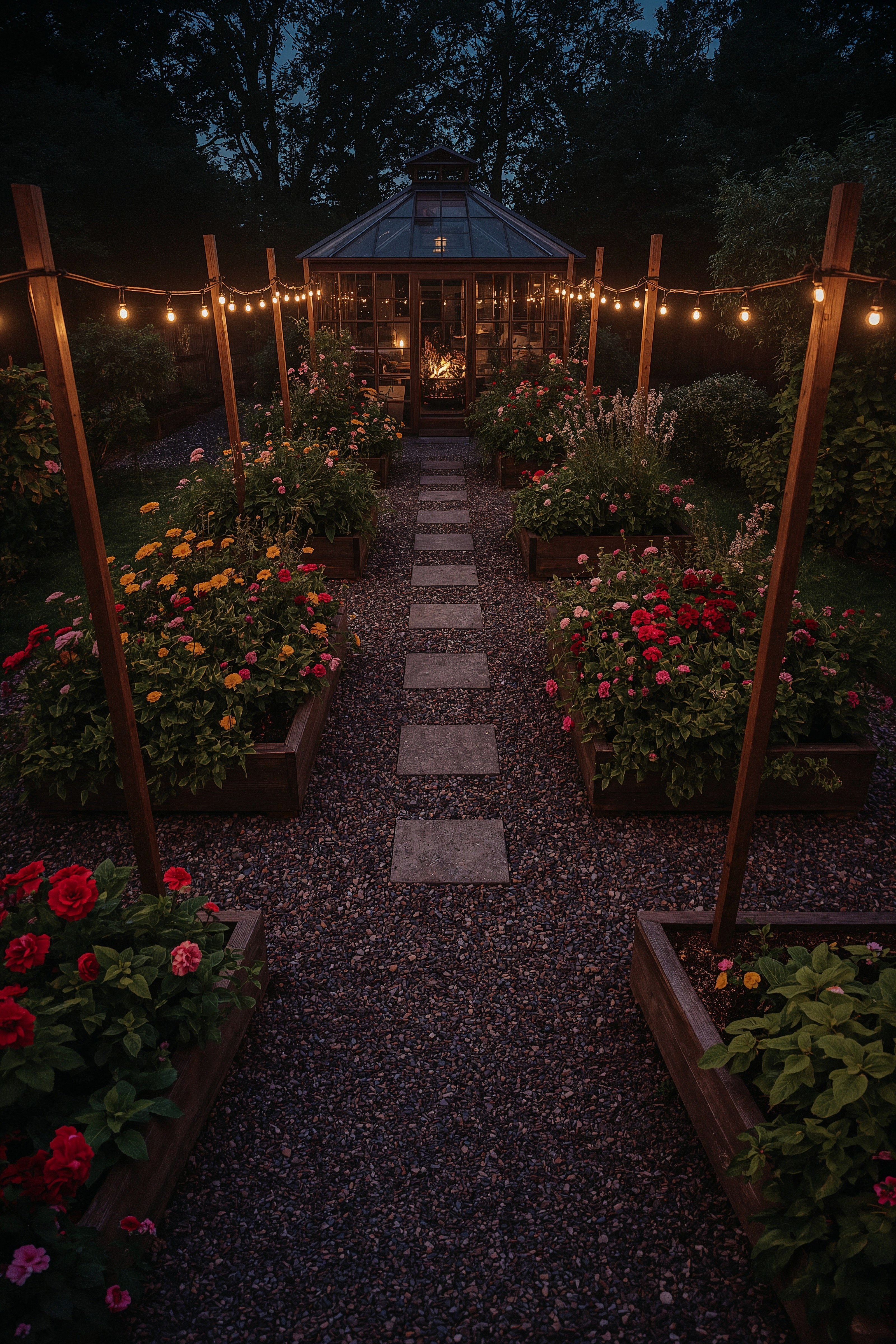 Dream Backyard Garden: Small Raised Beds & Greenhouse Magic