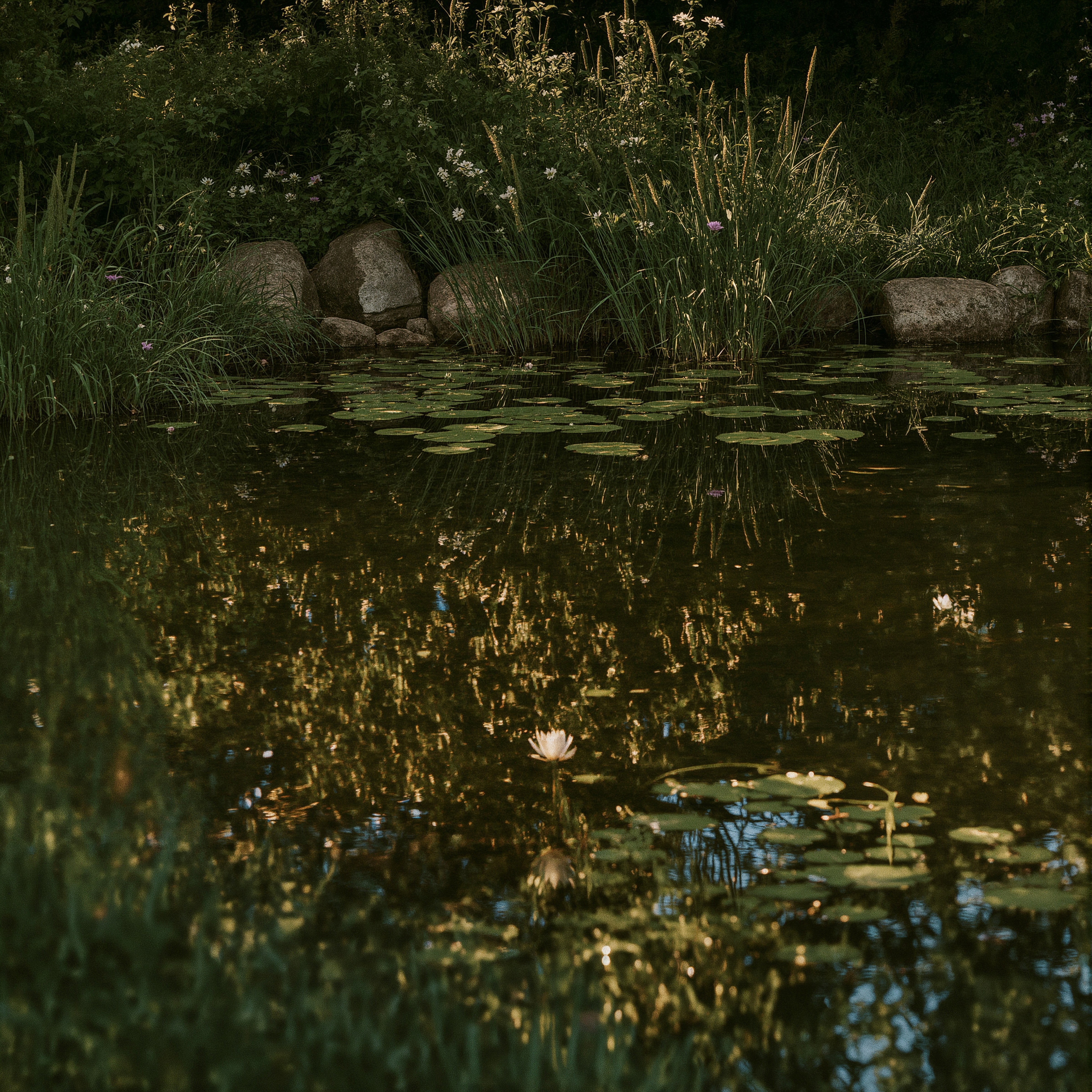 Enchanted Garden: Fairy Place with Golden Hour Light