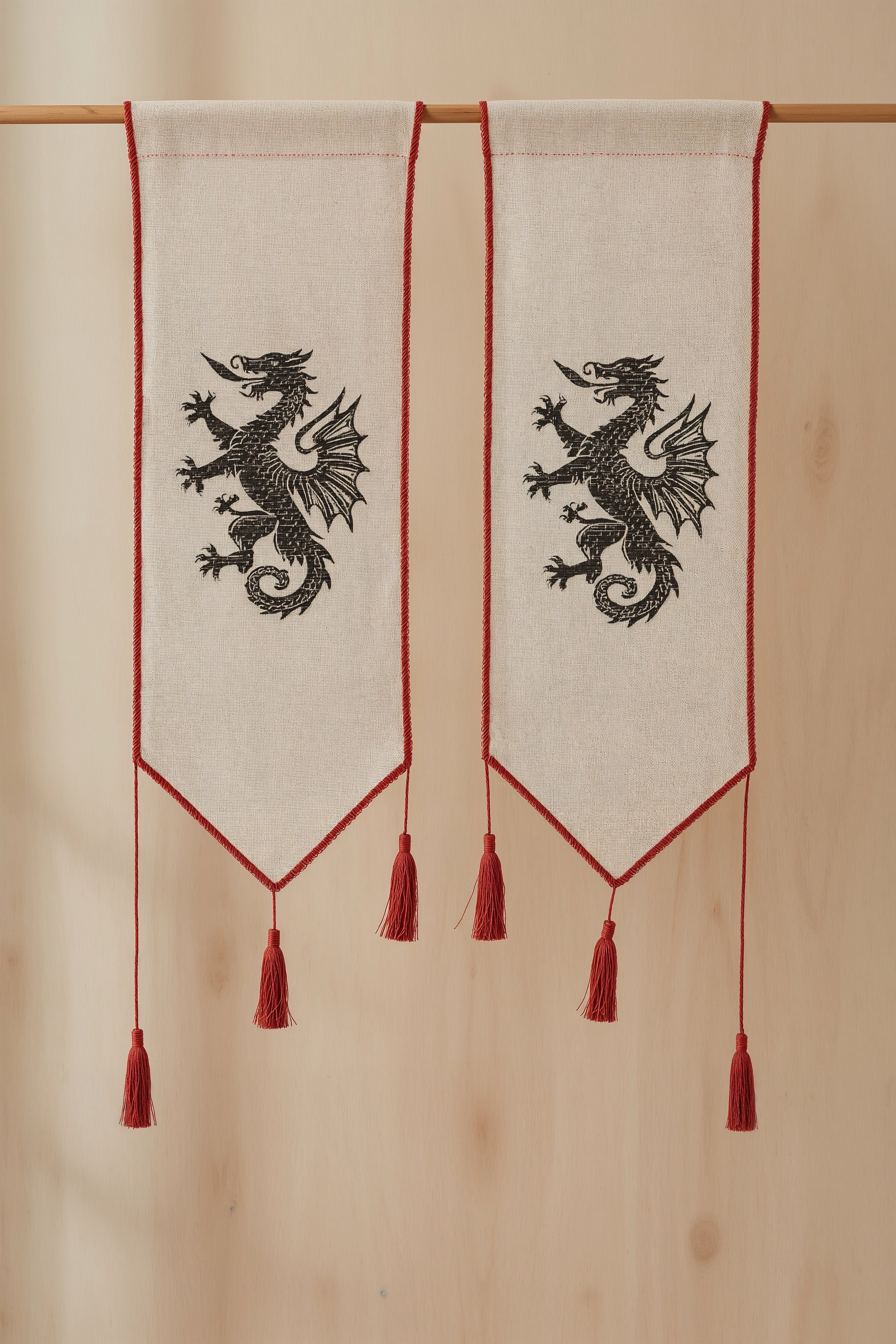 Medieval Dragon Banners: Fantasy Home Decor & DIY Tapestry