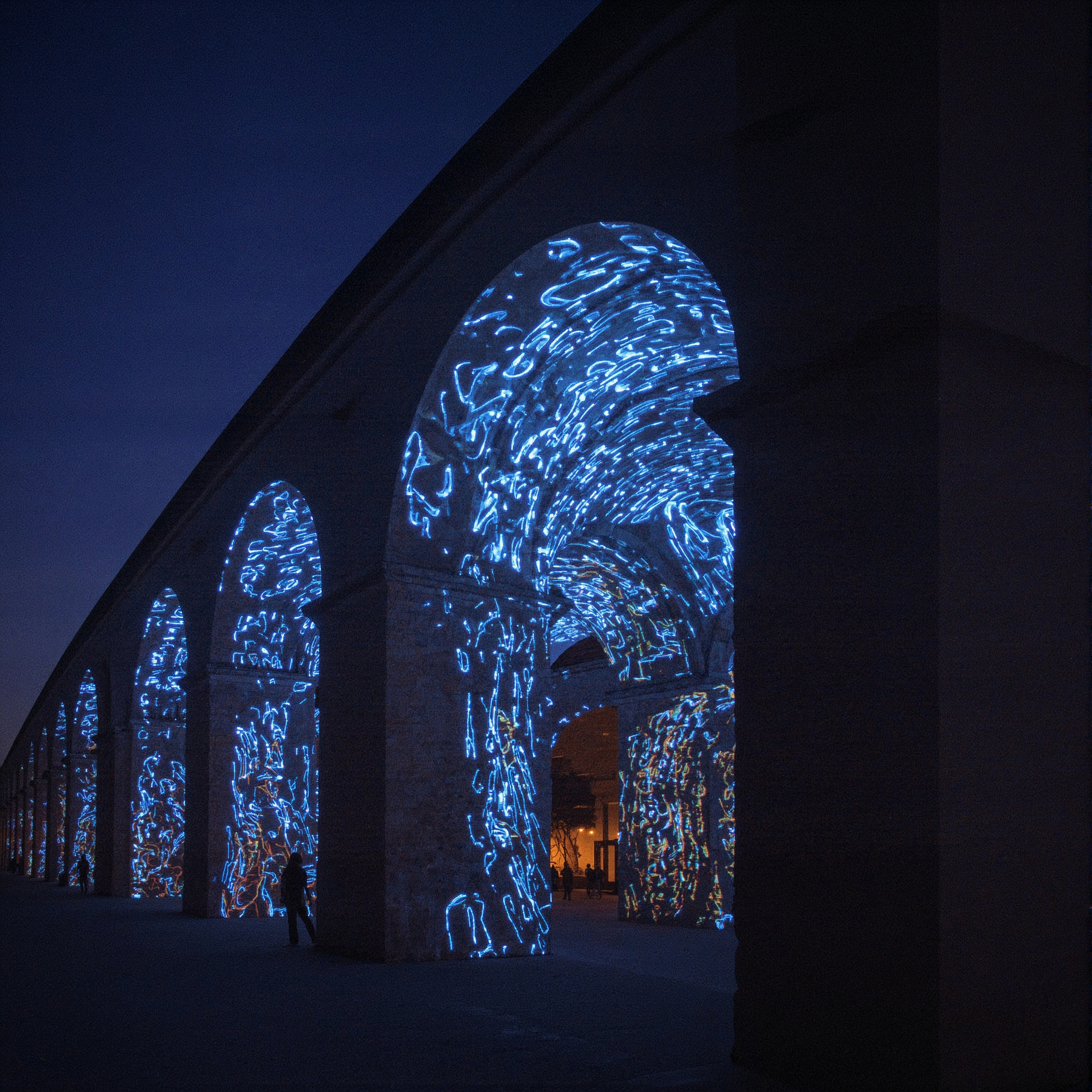 Interactive Arches: Transforming Urban Public Spaces with Light