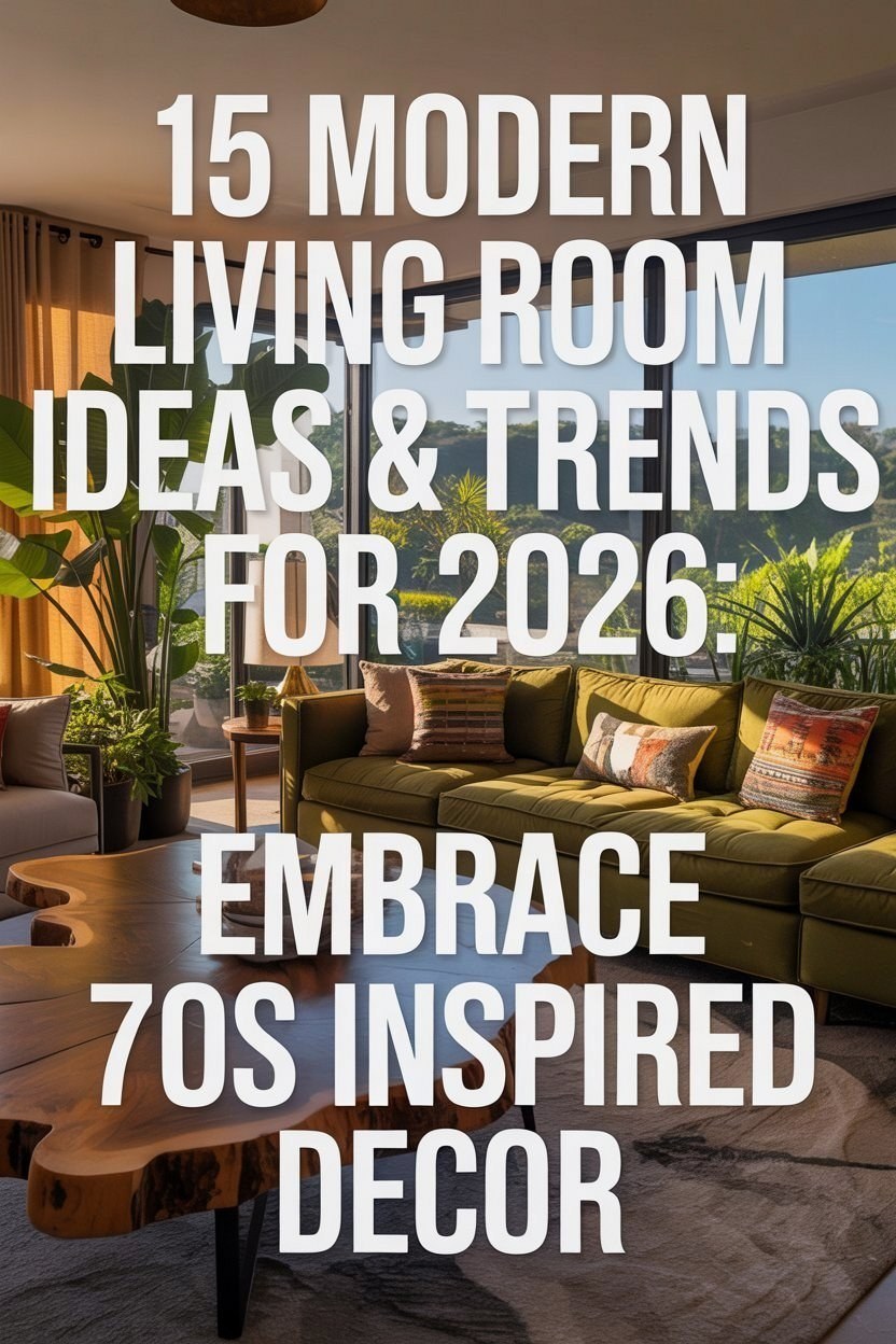 Modern Living Room Trends 2026: Embrace 70s Inspired Decor