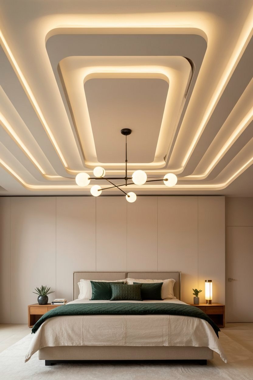 Modern Pop Ceiling Design: Elevate Your Master Bedroom Decor