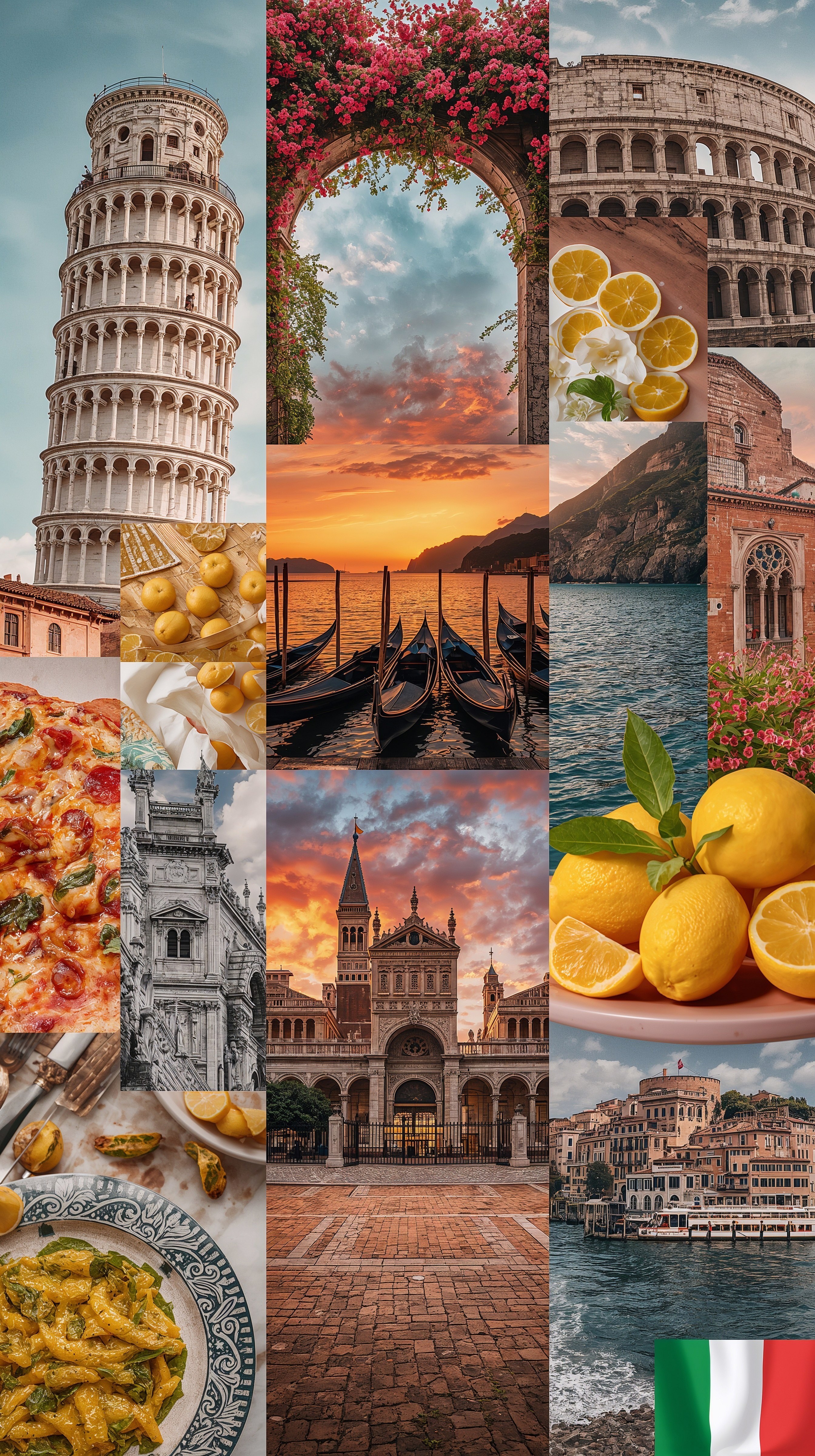 Italy's Iconic Charm: A Vision Board of Top Destinations