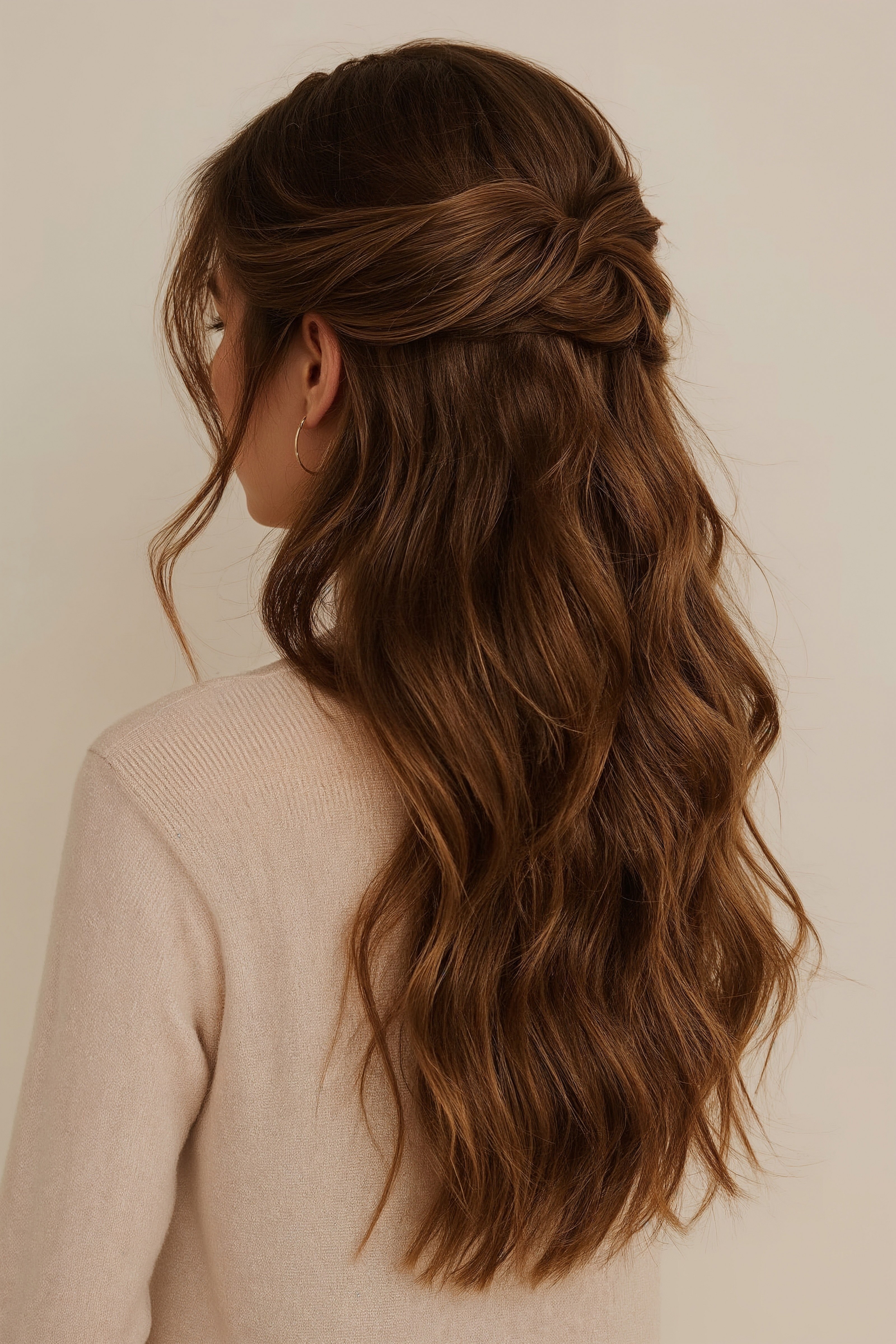 Gorgeous Half-Updo for Long Hair: Wedding Guest Style Goals