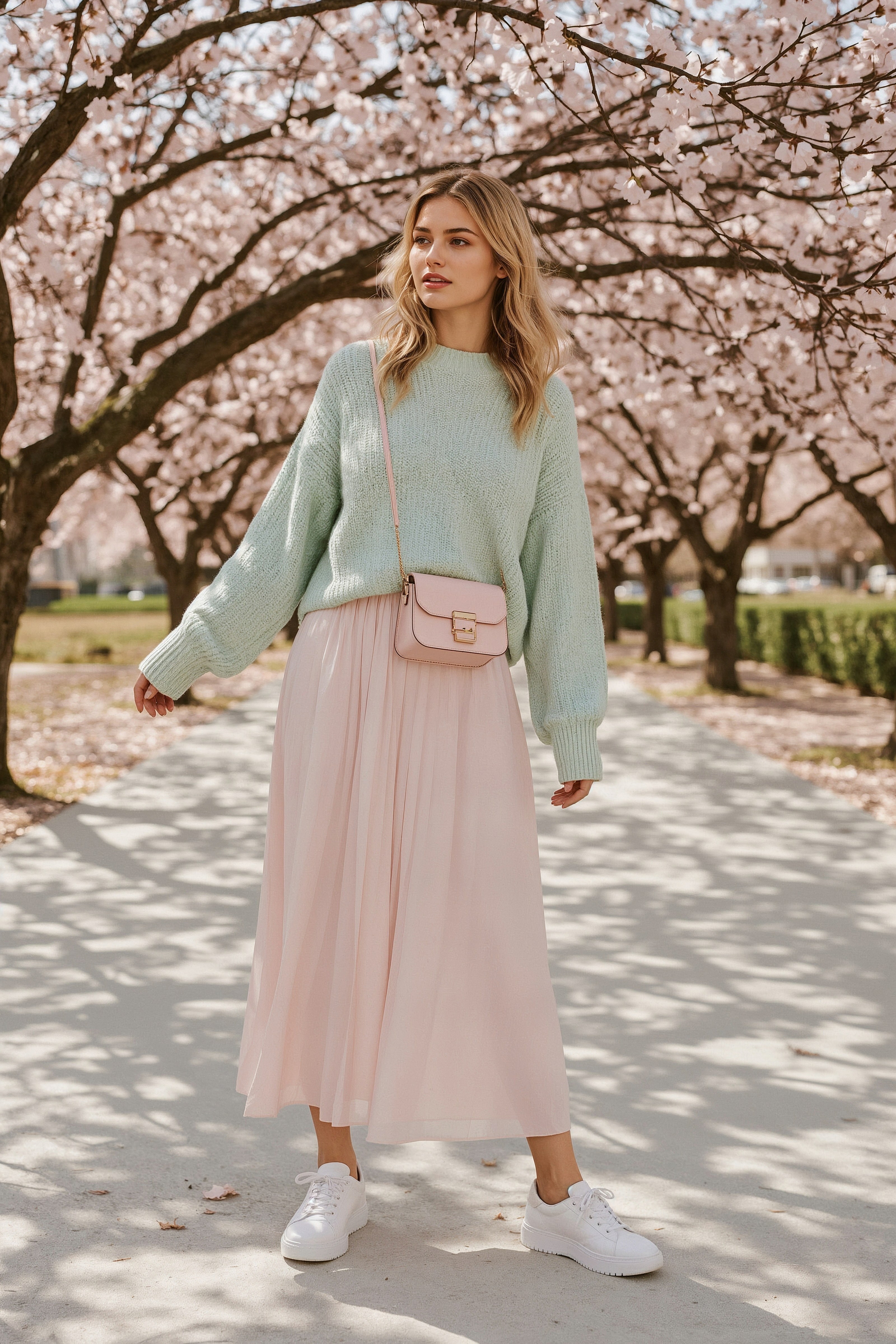 Pastel Perfection: Chic Skirt Outfits for a Spring Look di Moda