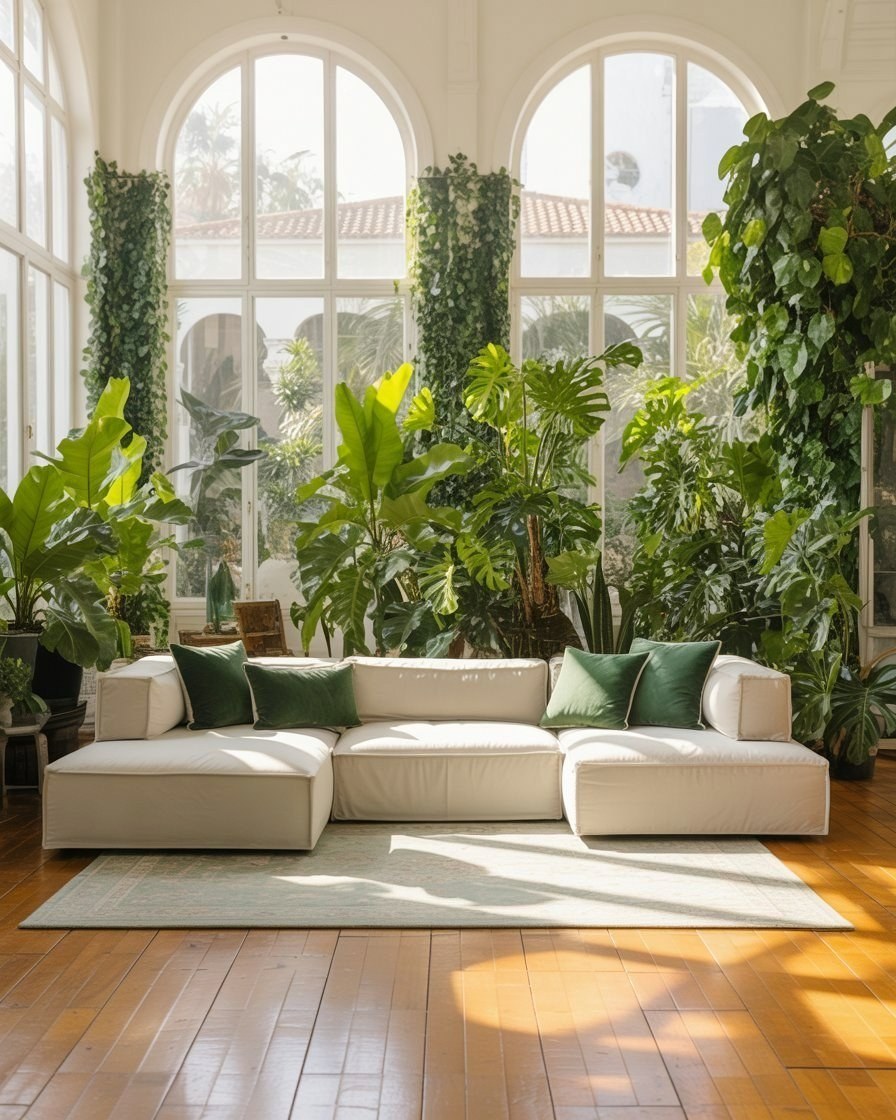 Sun-Drenched Plant Aesthetic Living Room: Cottage Core Inspo