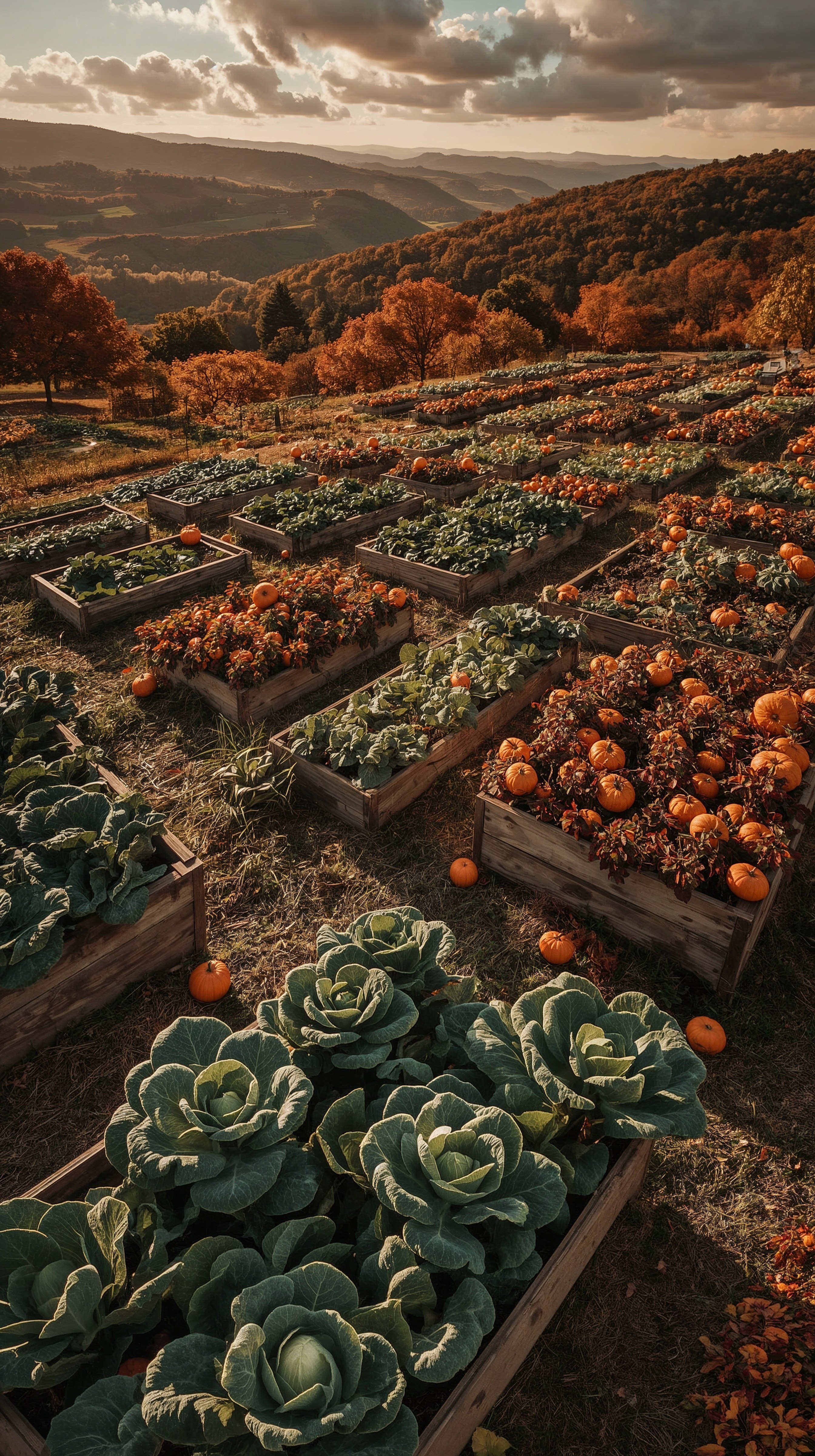 Autumn Garden Vegetables: Fall Harvest & Color Palette Inspiration
