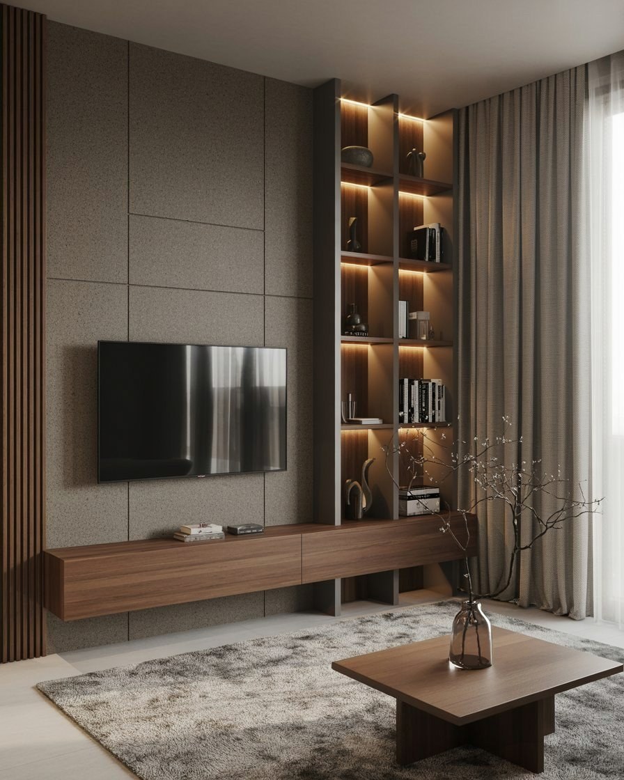 Smart TV Section Ideas for Small Living Area Design Success