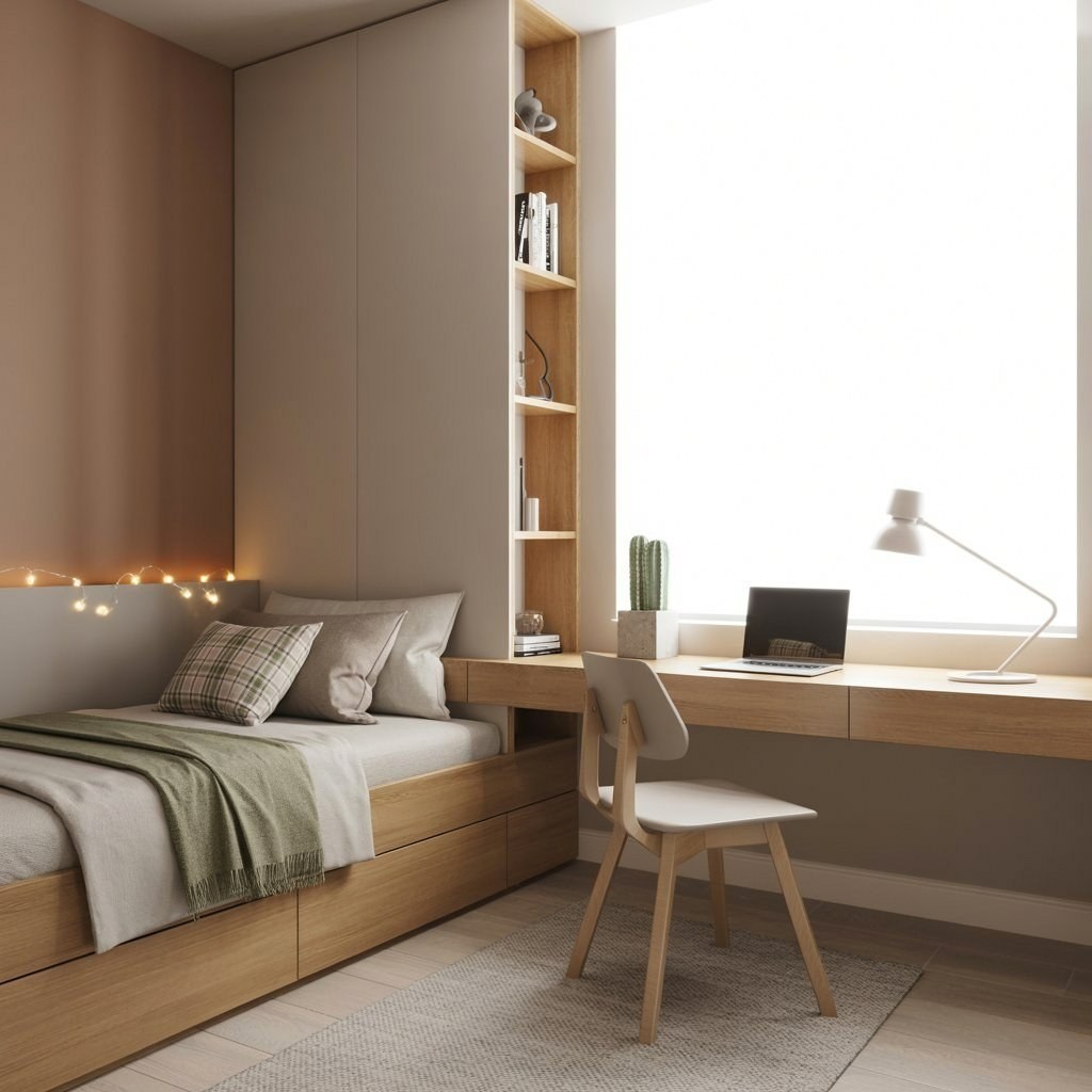 Clever Small Bedroom Office Designs for Compact Living
