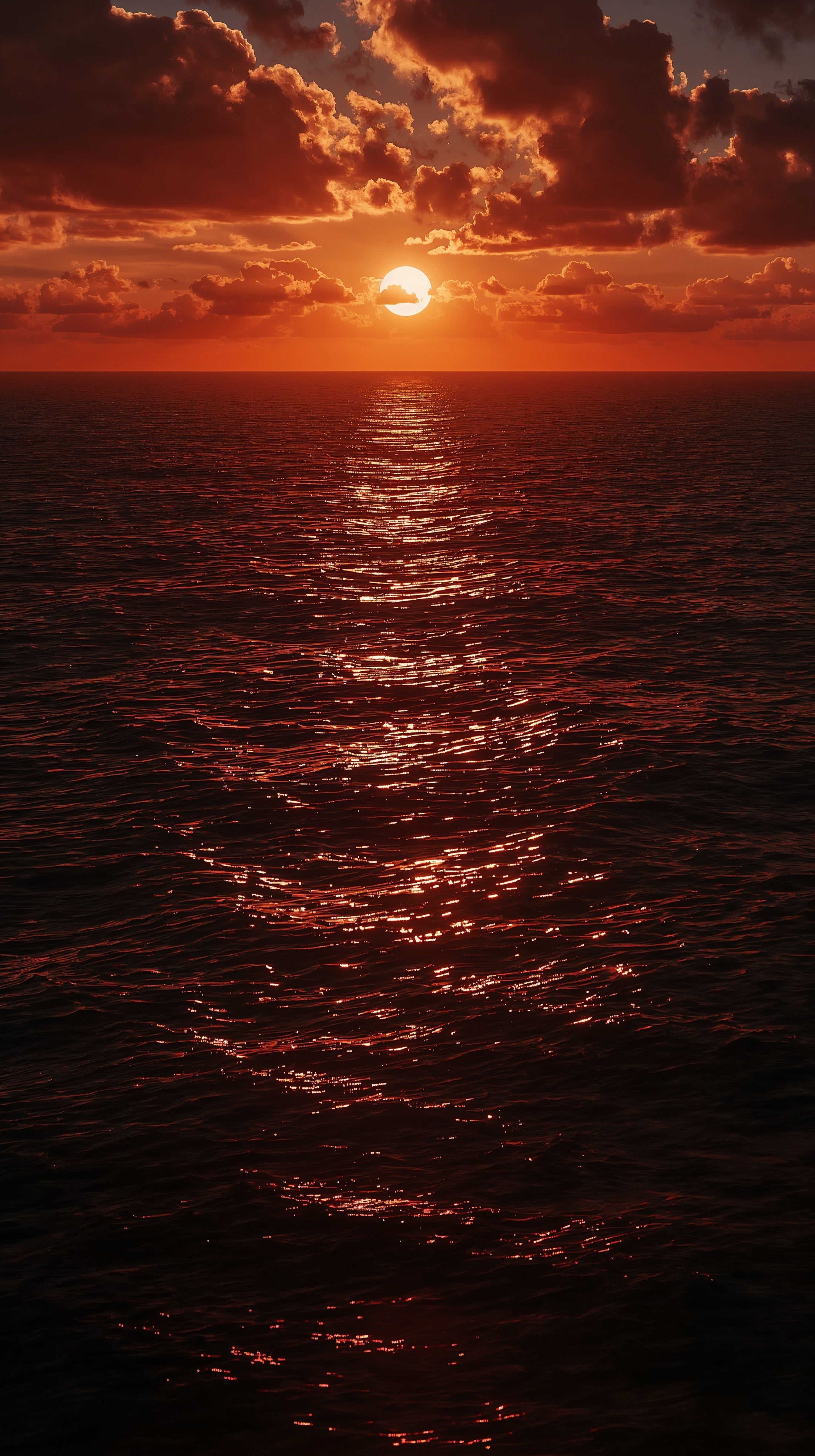 Breathtaking Ocean Sunset Wallpaper: Golden Horizon Escape