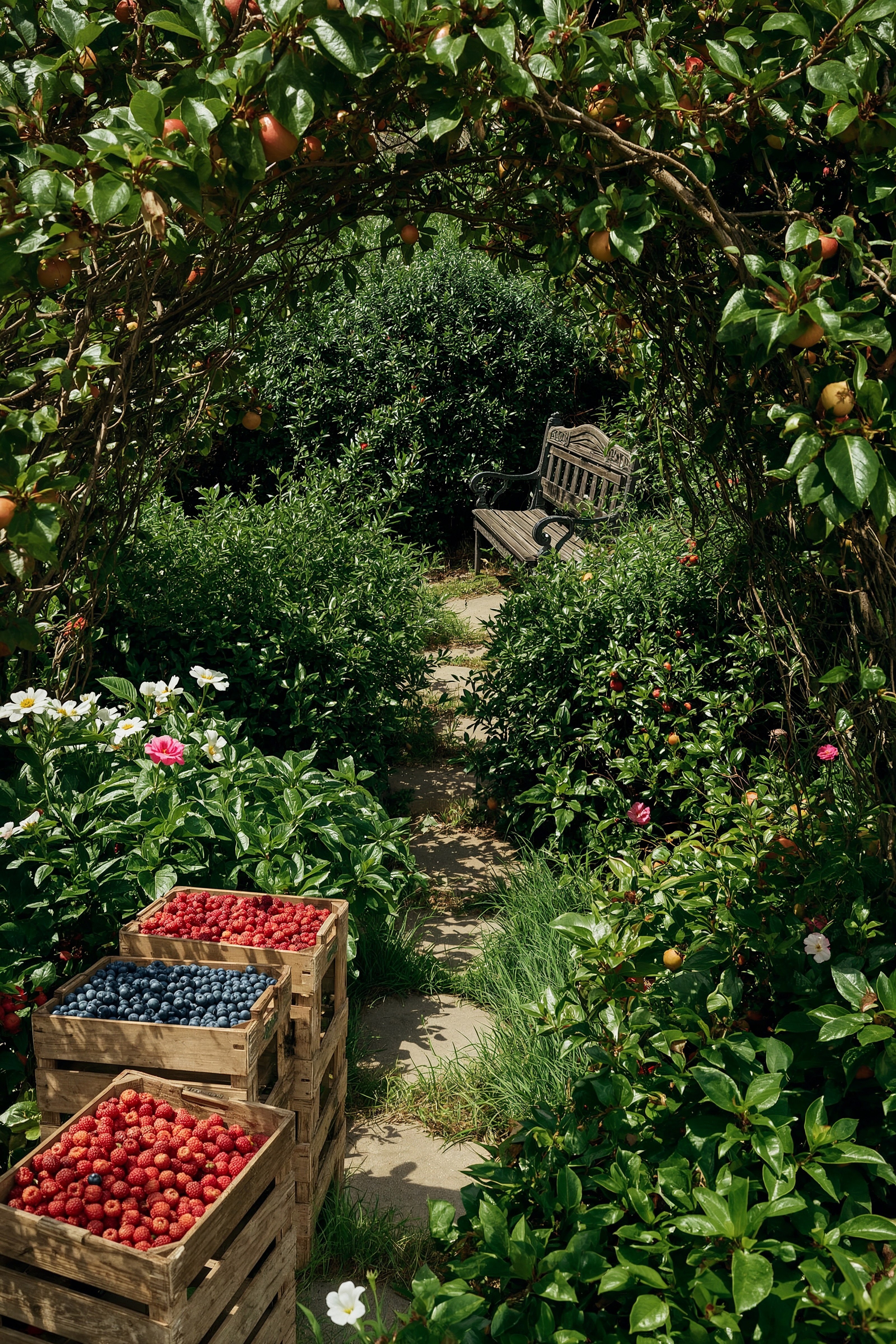 Dream Edible Garden: Lush Fruit & Berry Oasis Ideas